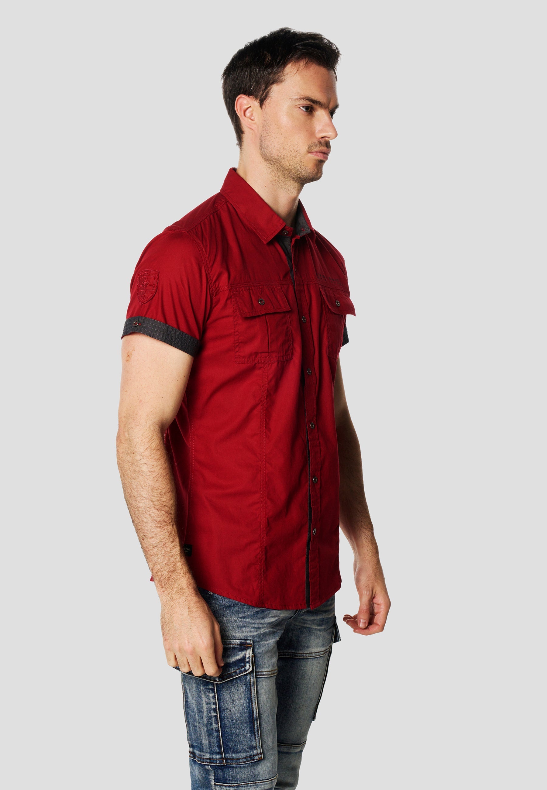 Camisa Manga Corta Multipockets Popelín Náutico Hombre – Koroshi 2611CC04
