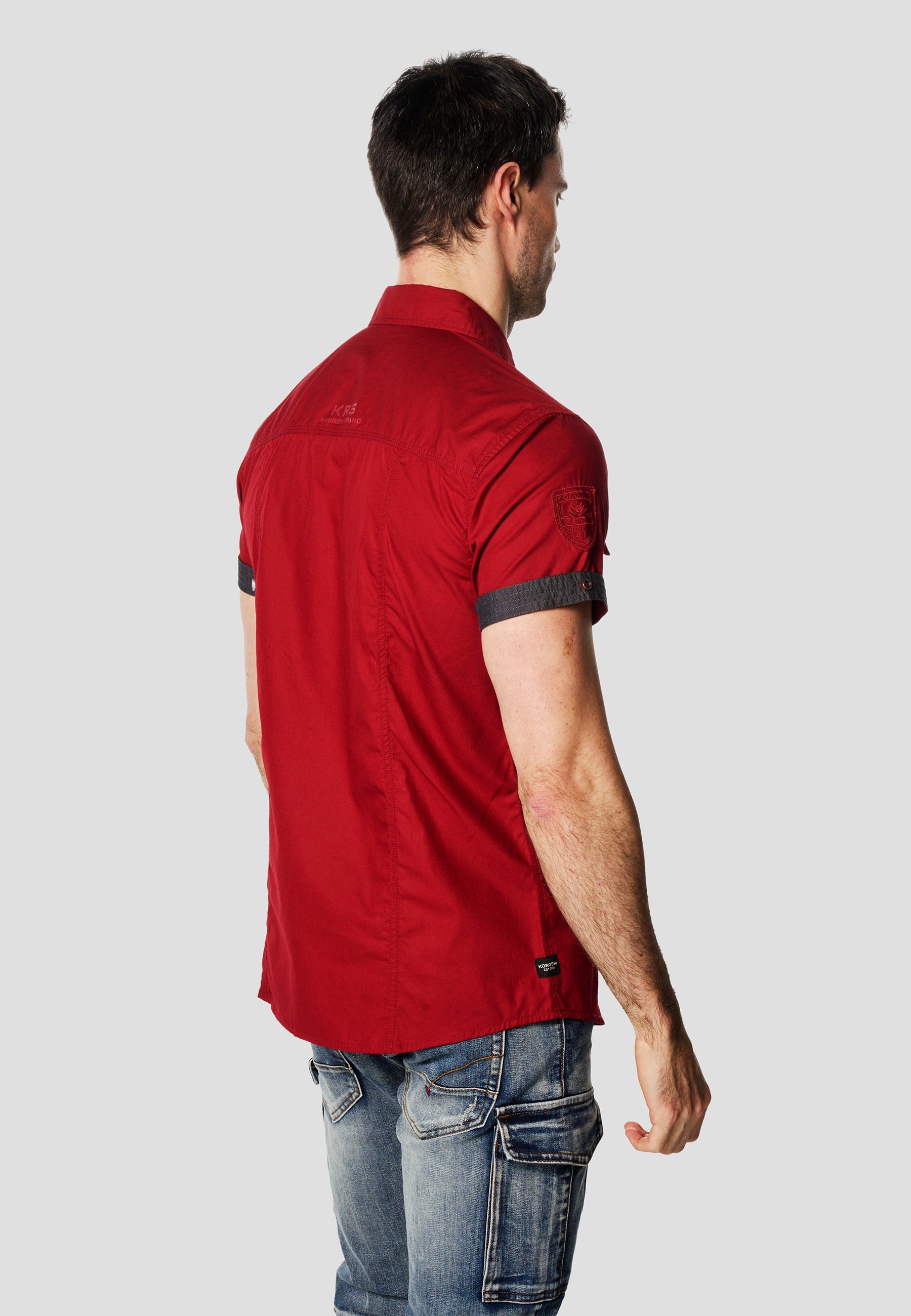 Camisa Manga Corta Multipockets Popelín Náutico Hombre – Koroshi 2611CC04