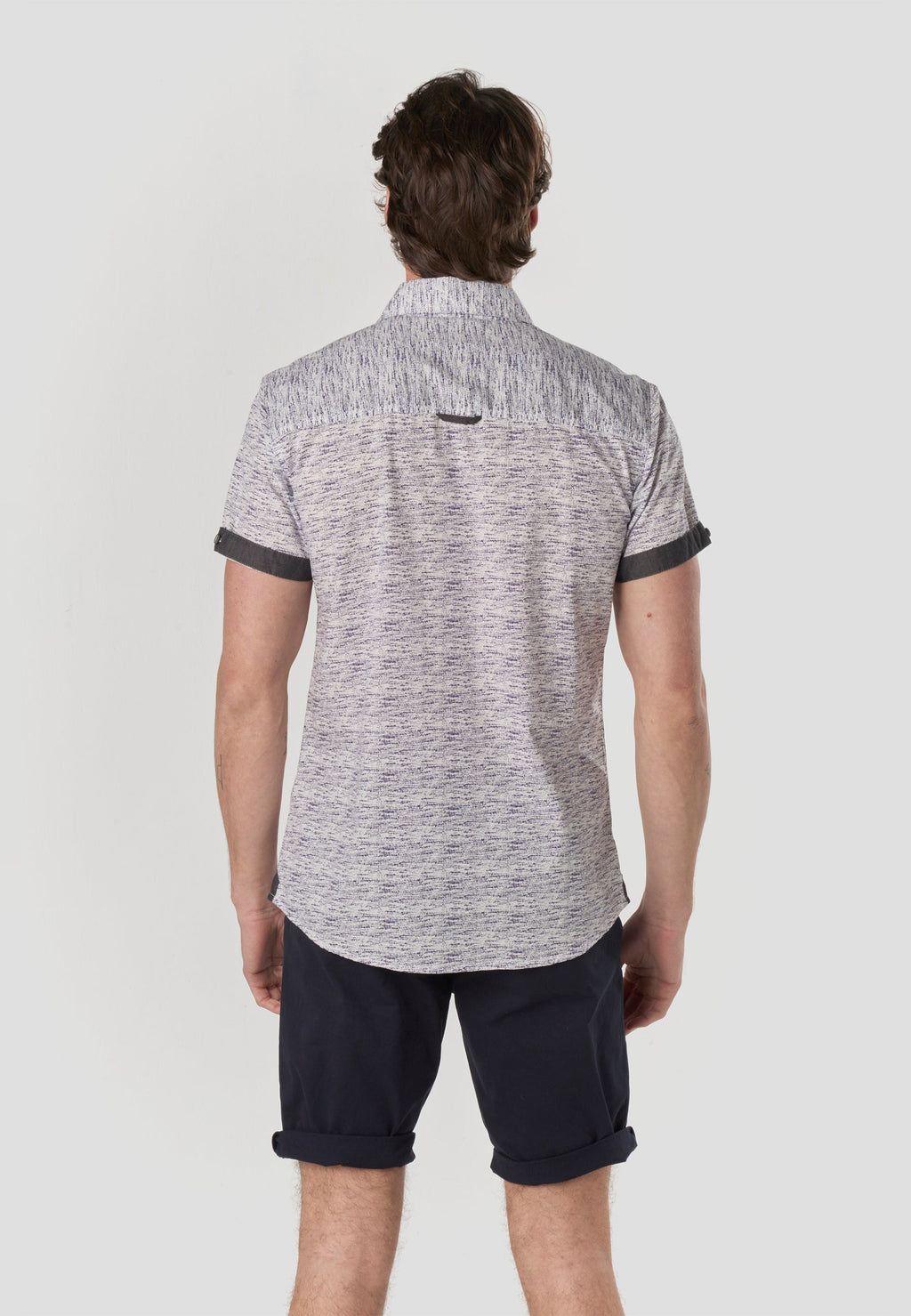 Camisa Hombre Manga Corta Popelín Algodón Bolsillo – Koroshi 2611CC31