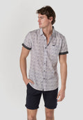 Camisa Hombre Manga Corta Popelín Algodón Bolsillo – Koroshi 2611CC31