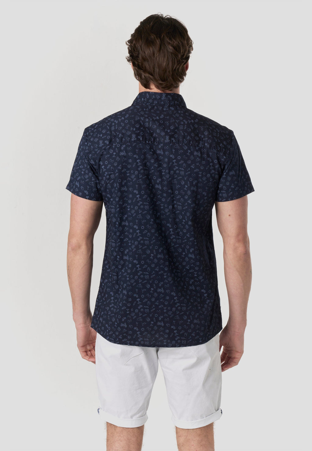 Camisa Hombre Manga Corta Popelín Algodón Bolsillo – Koroshi 2611CC32