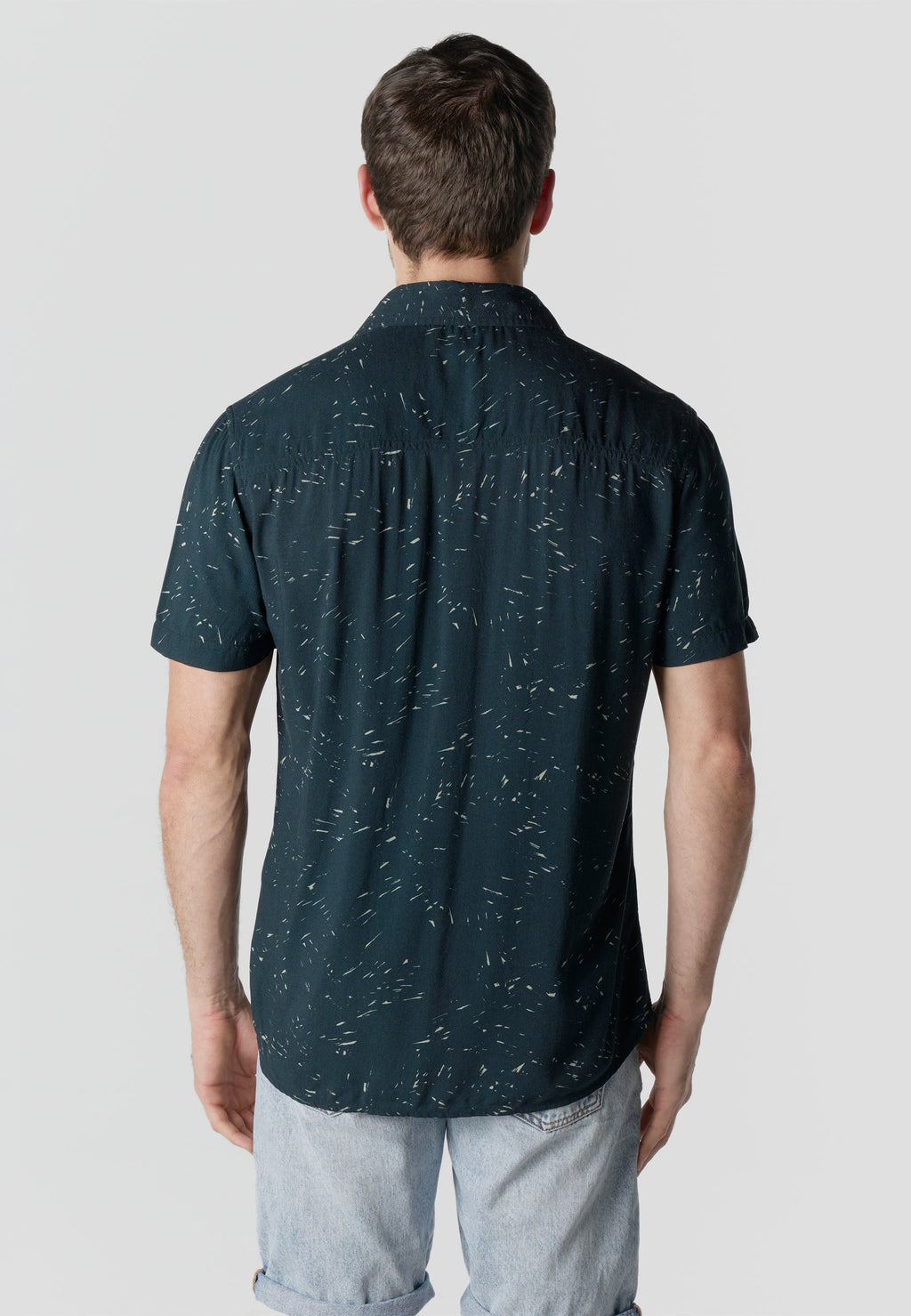 Camisa Hombre Manga Corta Estampada Casual Viscosa – Koroshi 2611CC38