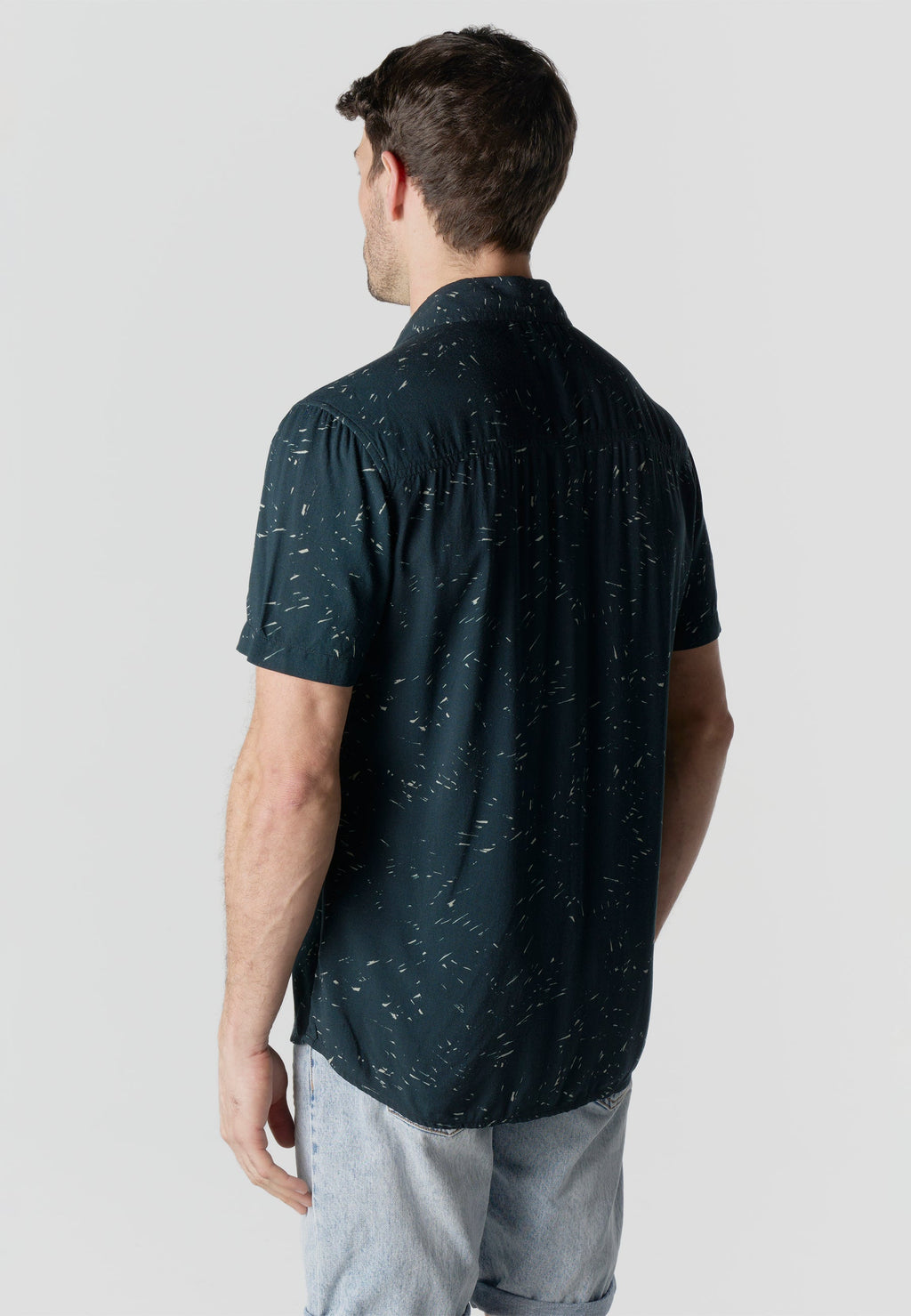 Camisa Hombre Manga Corta Estampada Casual Viscosa – Koroshi 2611CC38