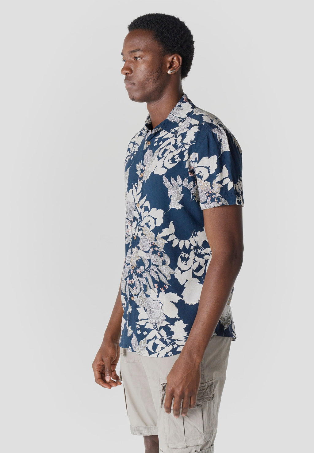 Camisa Hombre Manga Corta Estampada Casual Viscosa – Koroshi 2611CC38