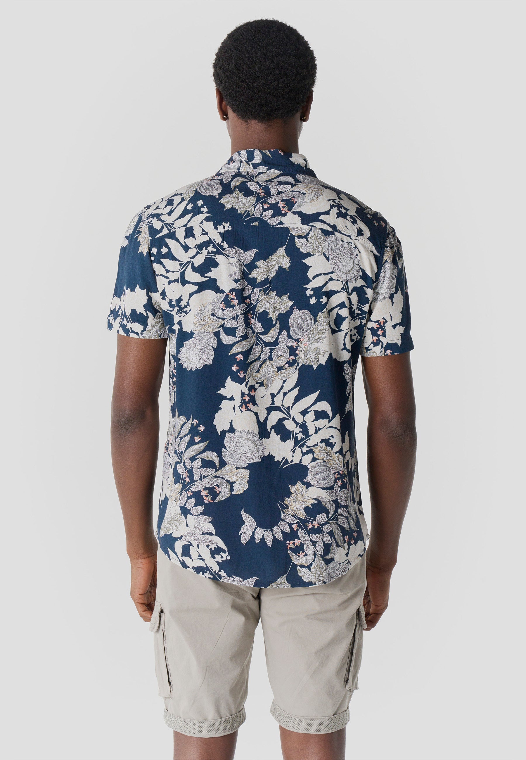 Camisa Hombre Manga Corta Estampada Casual Viscosa – Koroshi 2611CC38