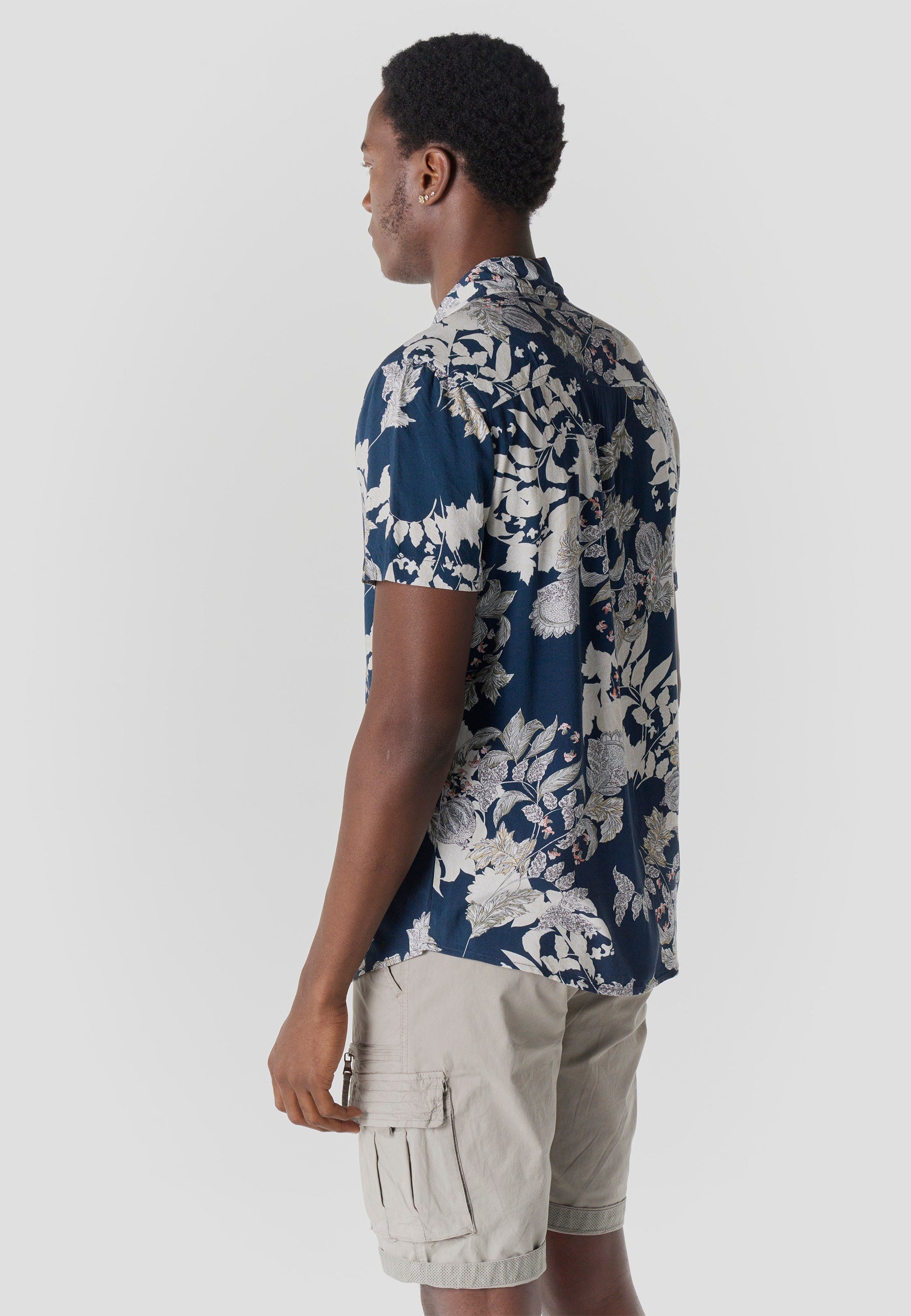 Camisa Hombre Manga Corta Estampada Casual Viscosa – Koroshi 2611CC38