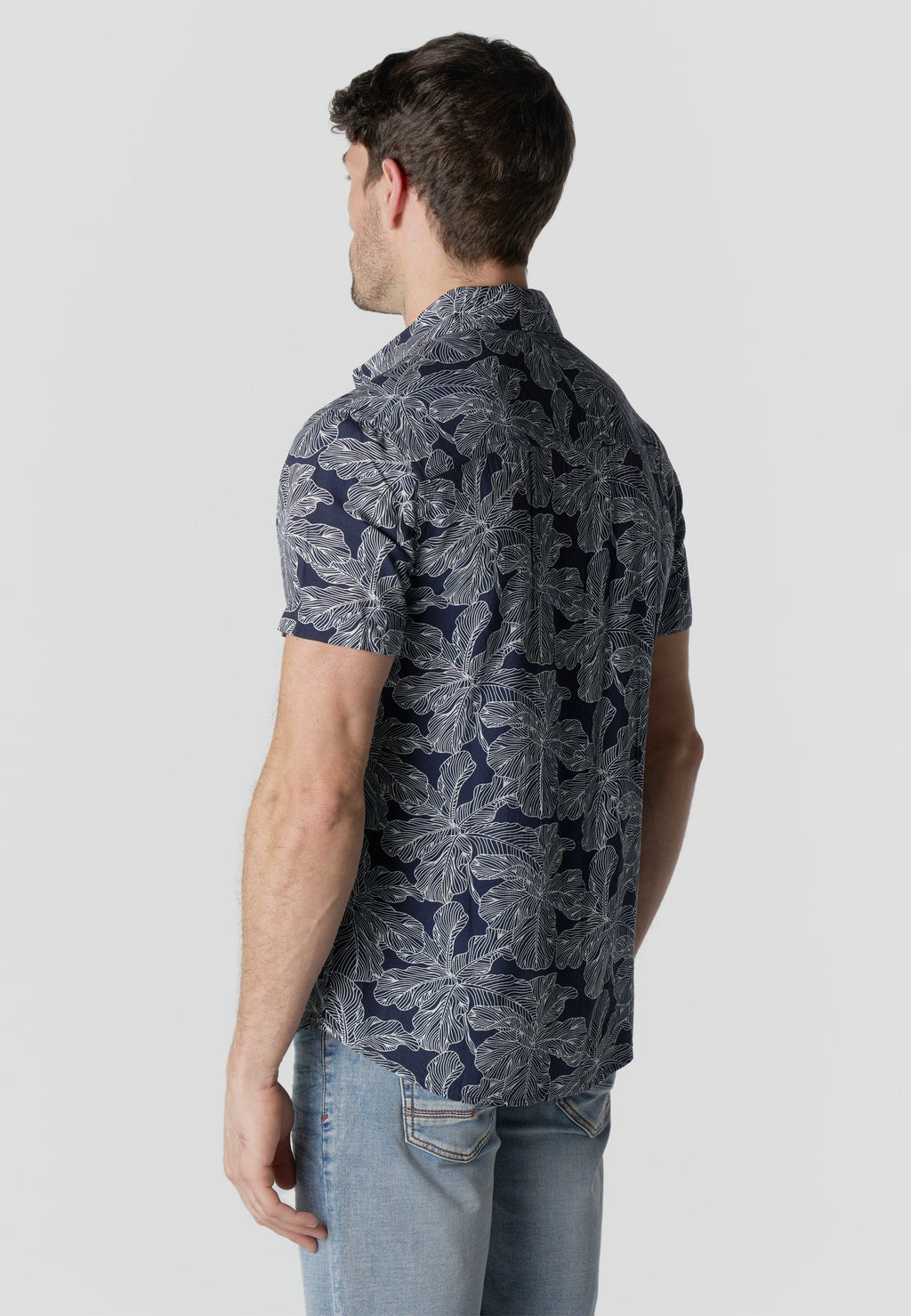 Camisa Hombre Manga Corta Estampada Casual Viscosa – Koroshi 2611CC38