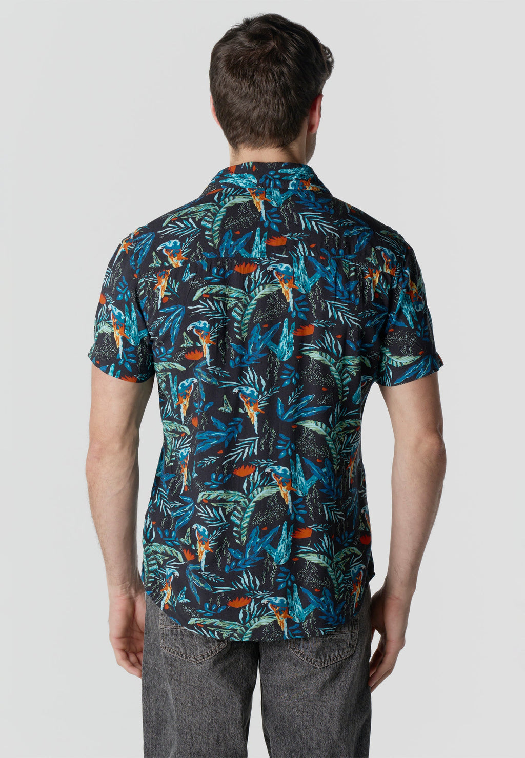 Camisa Hombre Manga Corta Estampada Casual Viscosa – Koroshi 2611CC38