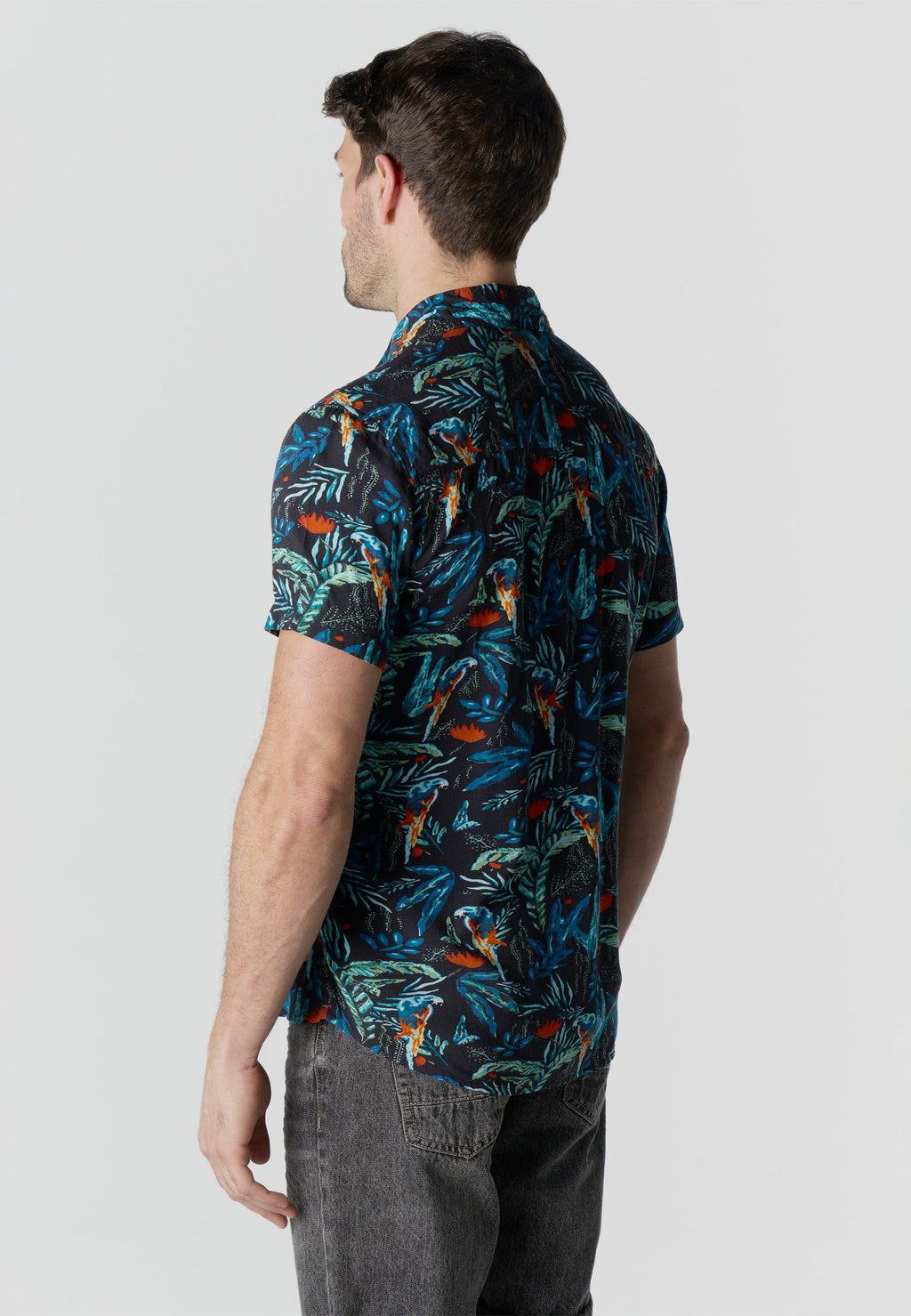 Camisa Hombre Manga Corta Estampada Casual Viscosa – Koroshi 2611CC38