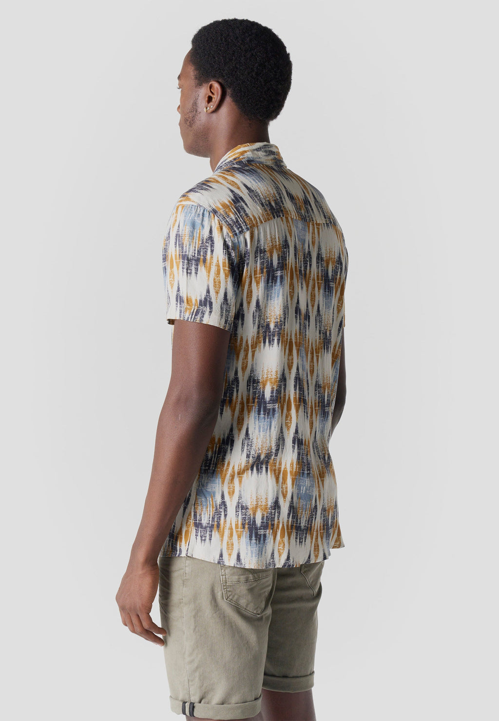 Camisa Hombre Manga Corta Viscosa Estampada – Koroshi 2611CC39