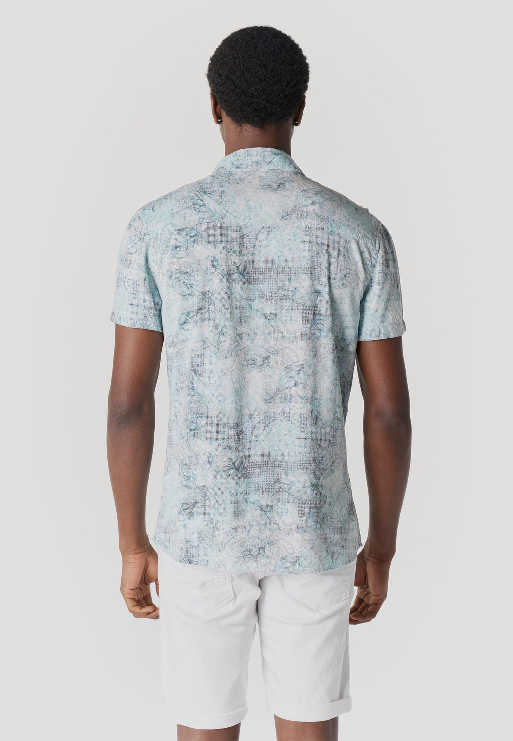 Camisa Hombre Manga Corta Viscosa Estampada – Koroshi 2611CC39
