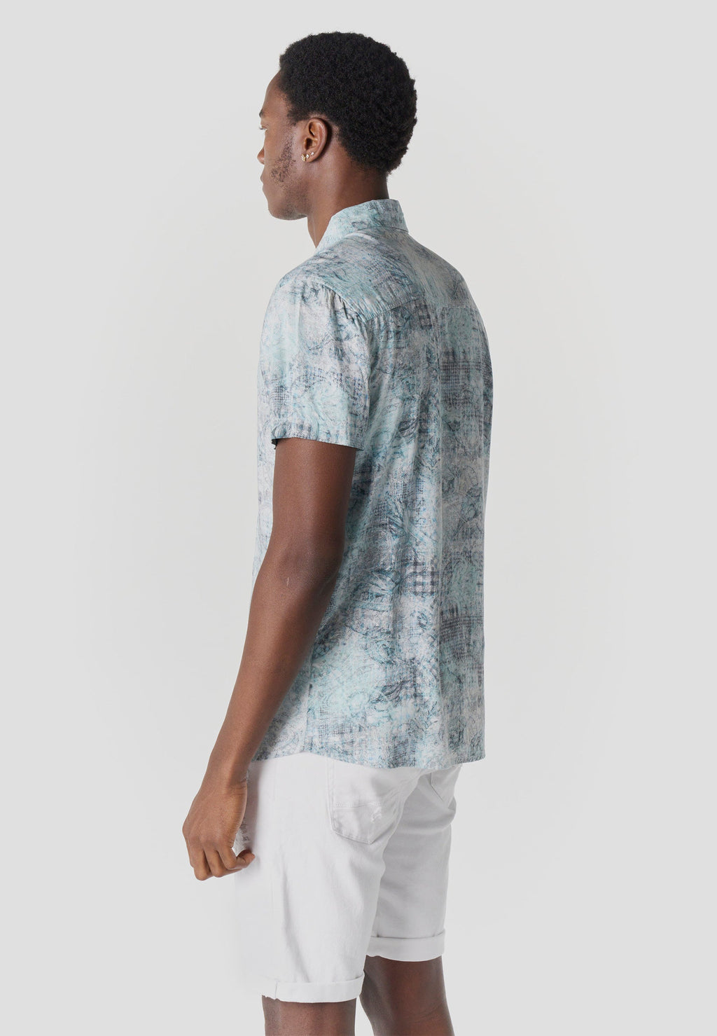 Camisa Hombre Manga Corta Viscosa Estampada – Koroshi 2611CC39