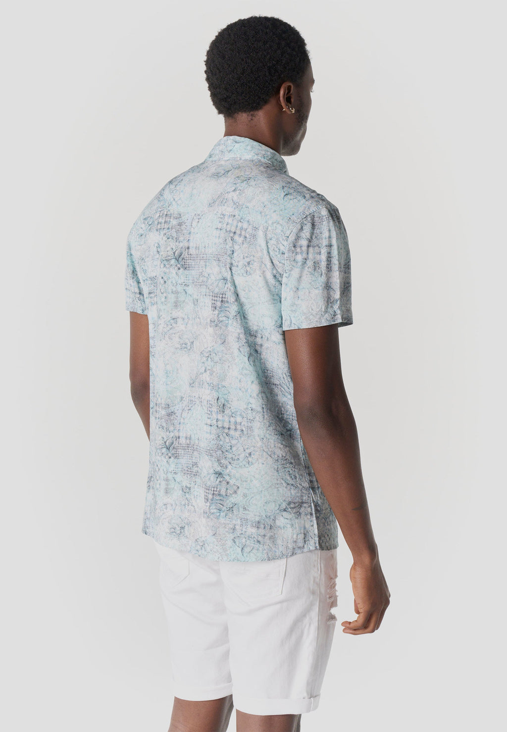 Camisa Hombre Manga Corta Viscosa Estampada – Koroshi 2611CC39