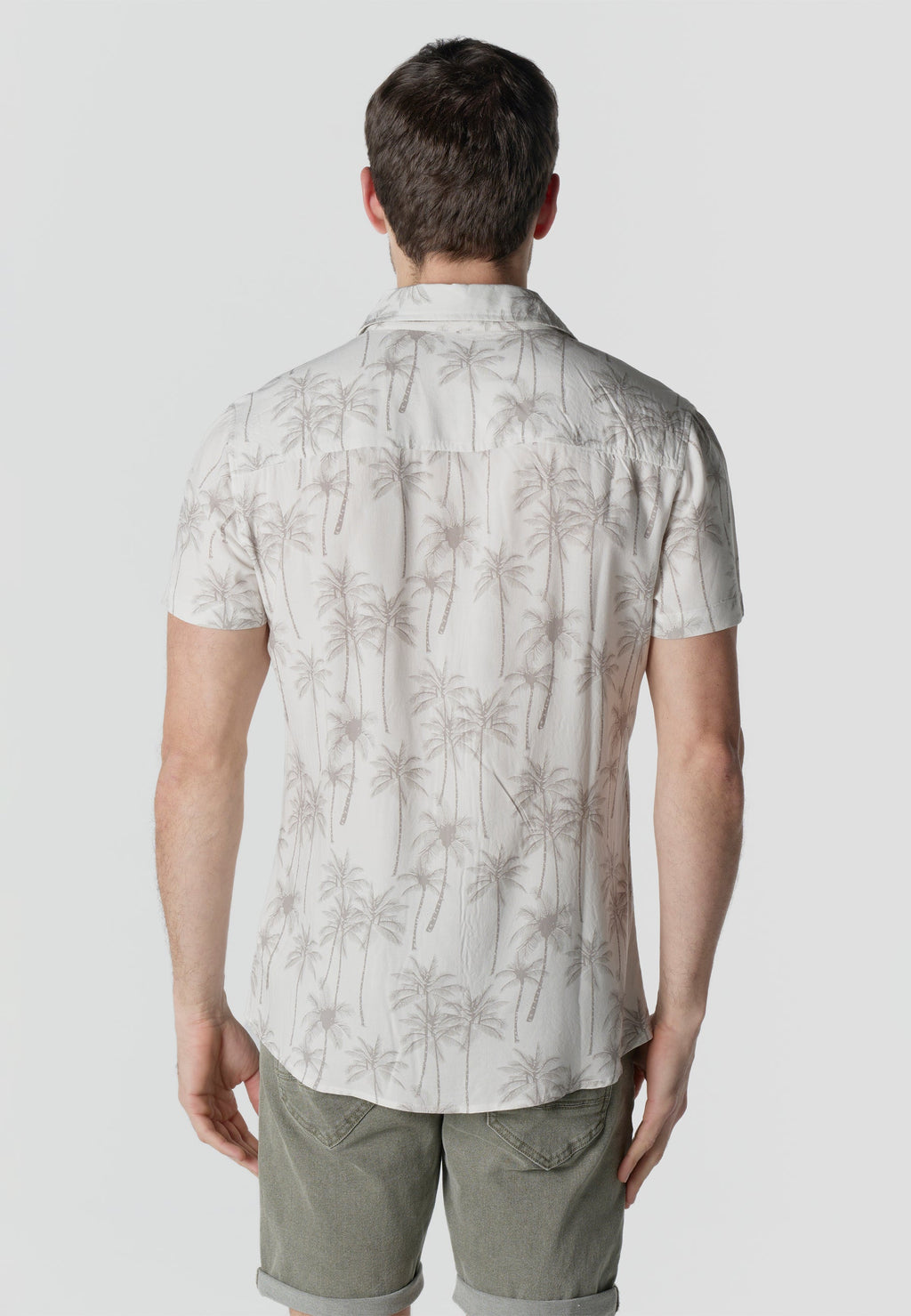 Camisa Hombre Manga Corta Estampado Tropical Viscosa – Koroshi 2611CC40