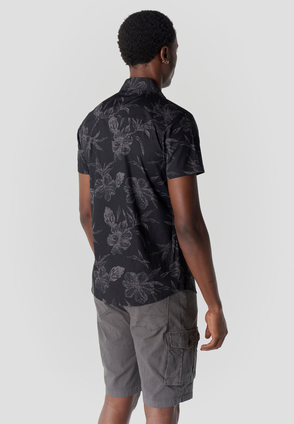 Camisa Hombre Manga Corta Algodón Estampado Tropical – Koroshi 2611CC43