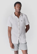 Camisa Hombre Manga Corta Casual Relaxed Algodón Texturizado – Koroshi 2611CC59