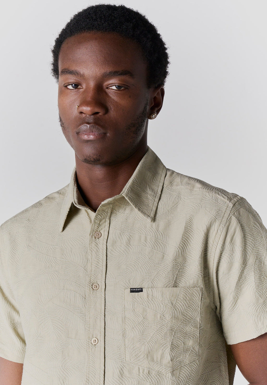 Camisa Hombre Manga Corta Casual Basic Bolsillo – Koroshi 2611CC64