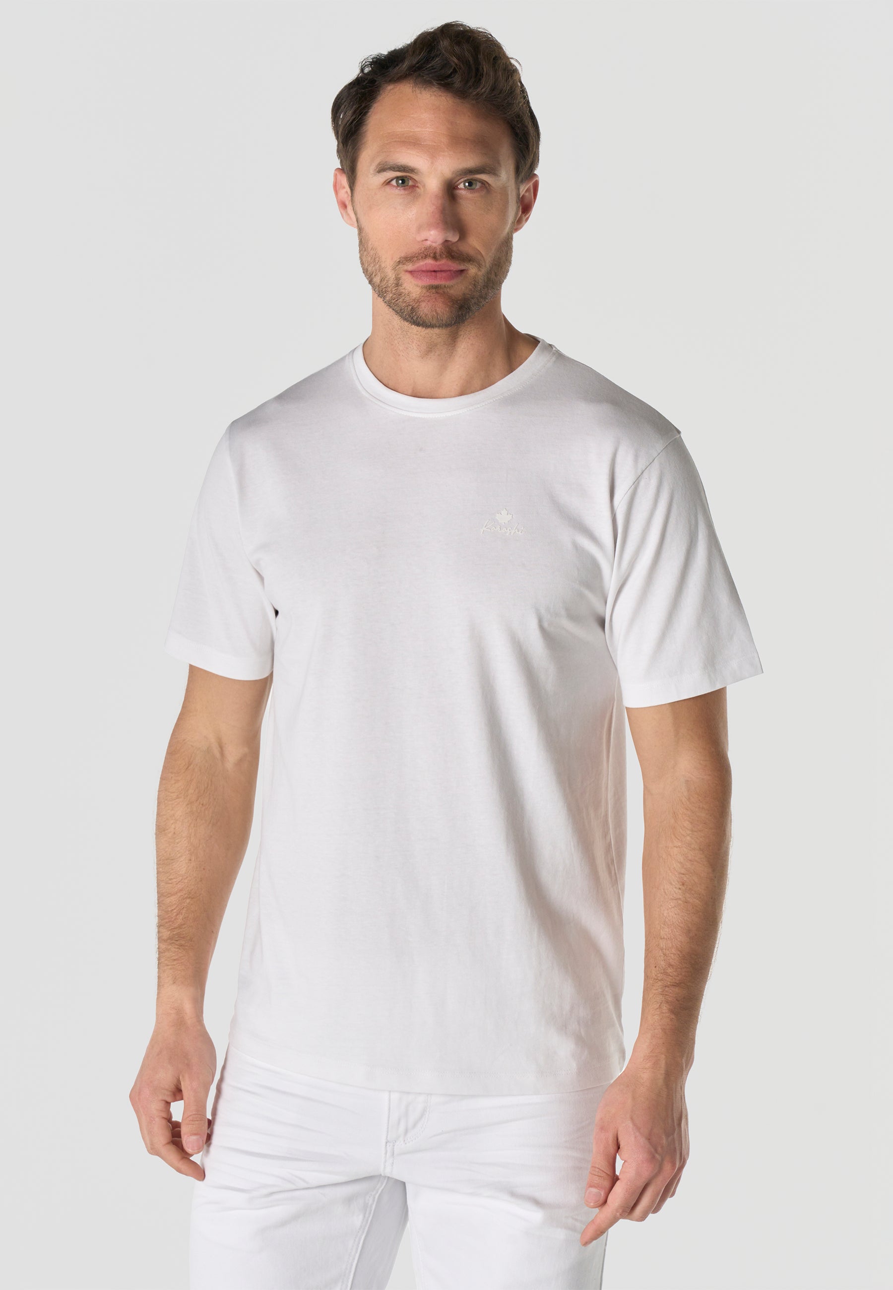 Pack 2 Camisetas Hombre Manga Corta Básicas 100% Algodón – Koroshi 2611MC00
