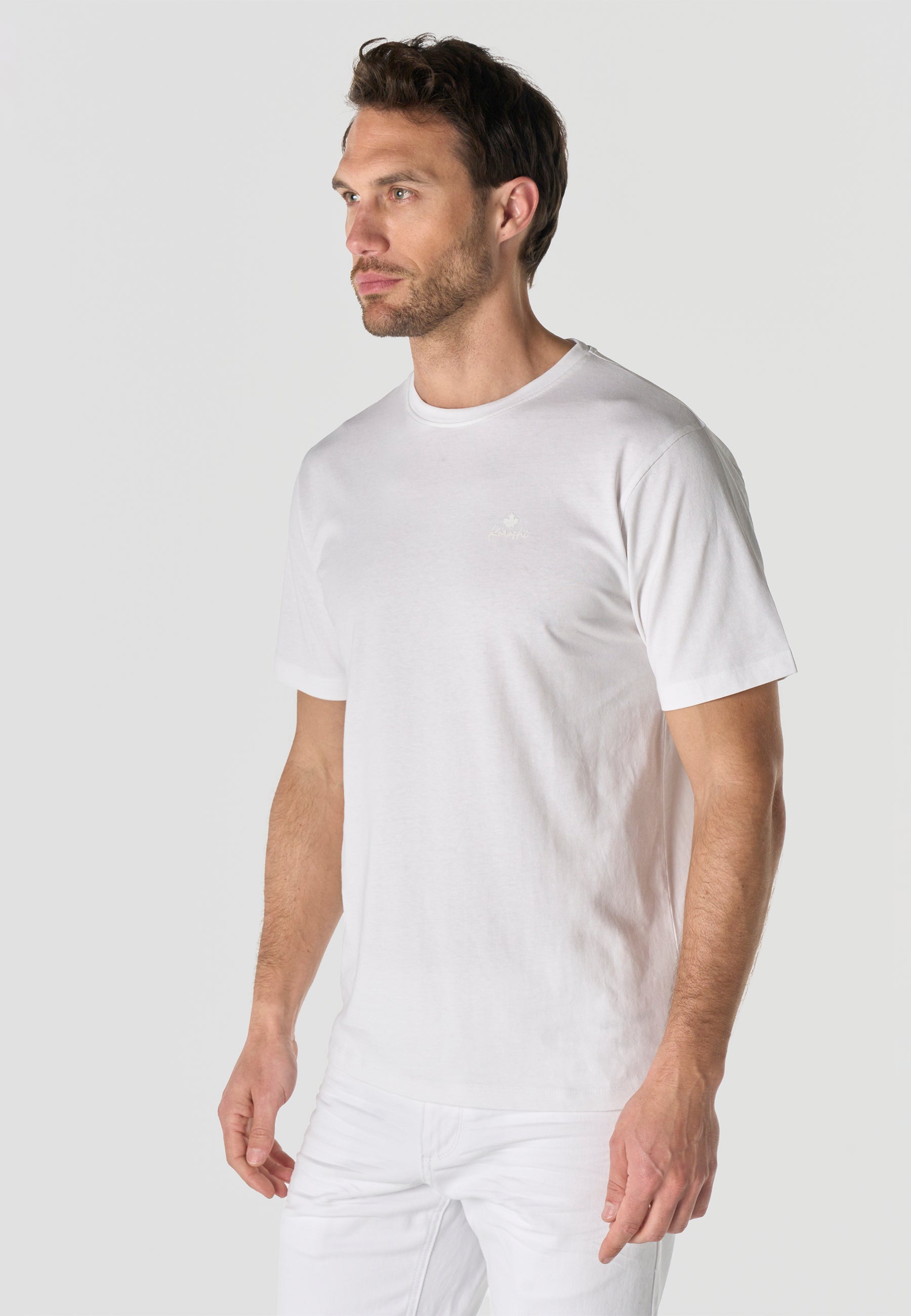 Pack 2 Camisetas Hombre Manga Corta Básicas 100% Algodón – Koroshi 2611MC00