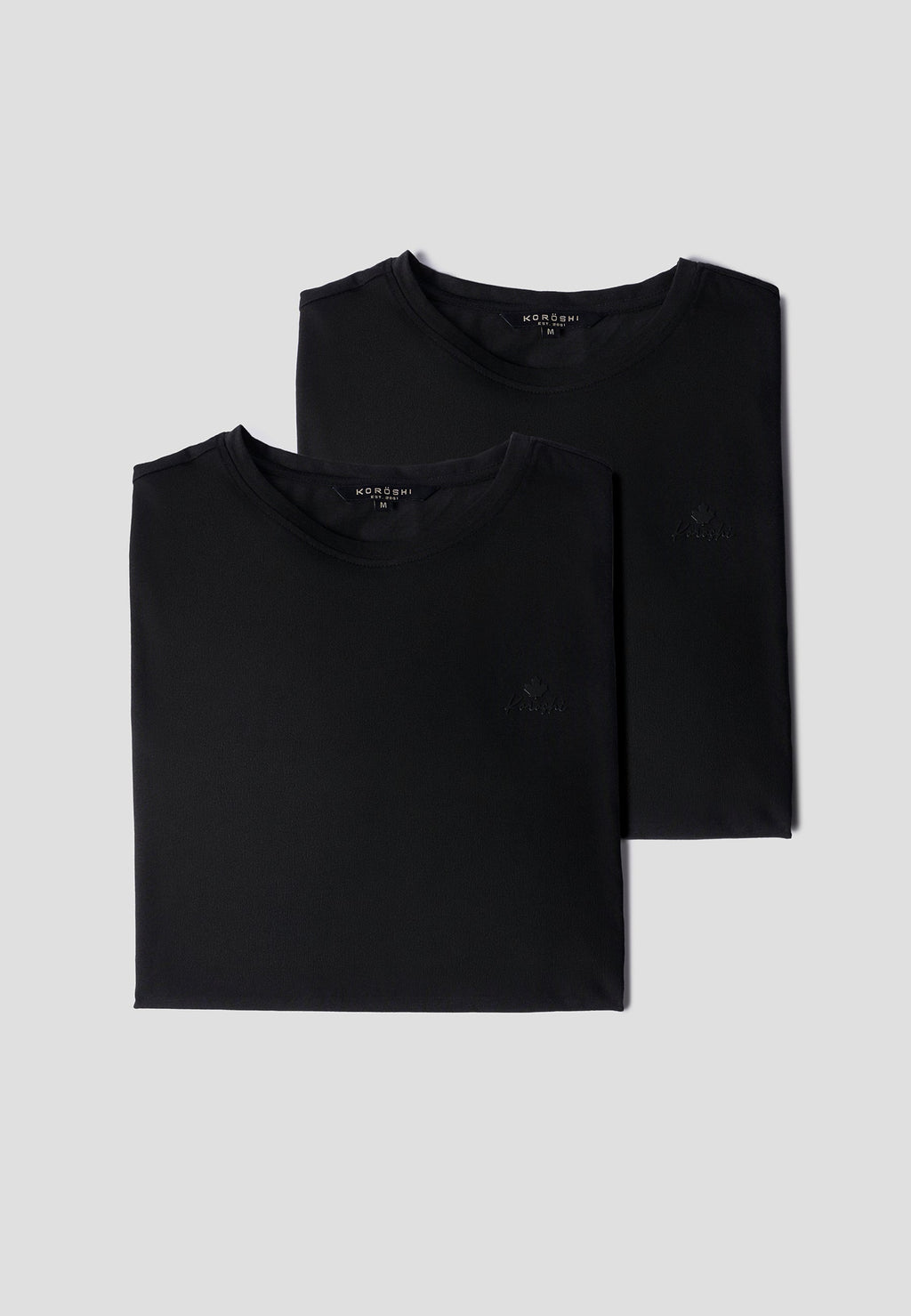 Pack 2 Camisetas Hombre Manga Corta Básicas 100% Algodón – Koroshi 2611MC00