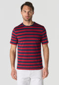 Camiseta Hombre Manga Corta Rayas Náuticas Algodón – Koroshi 2611MC35