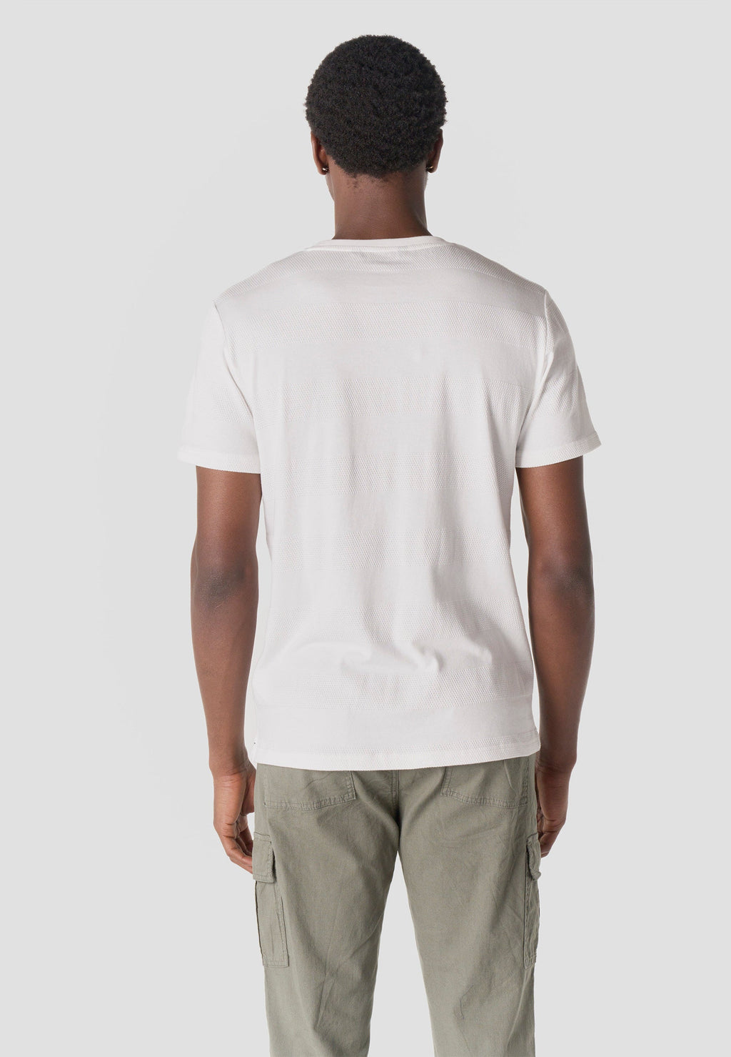 Camiseta Hombre Manga Corta Texturizada Cuello Redondo Algodón – Koroshi 2611MC61