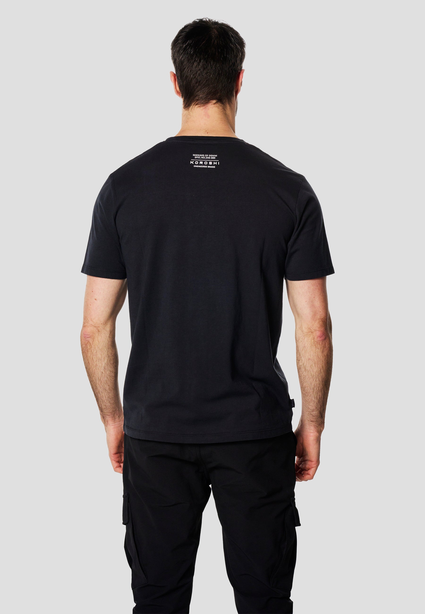 Camiseta Hombre Manga Corta Estampado Surf Calaveras Índigo – Koroshi