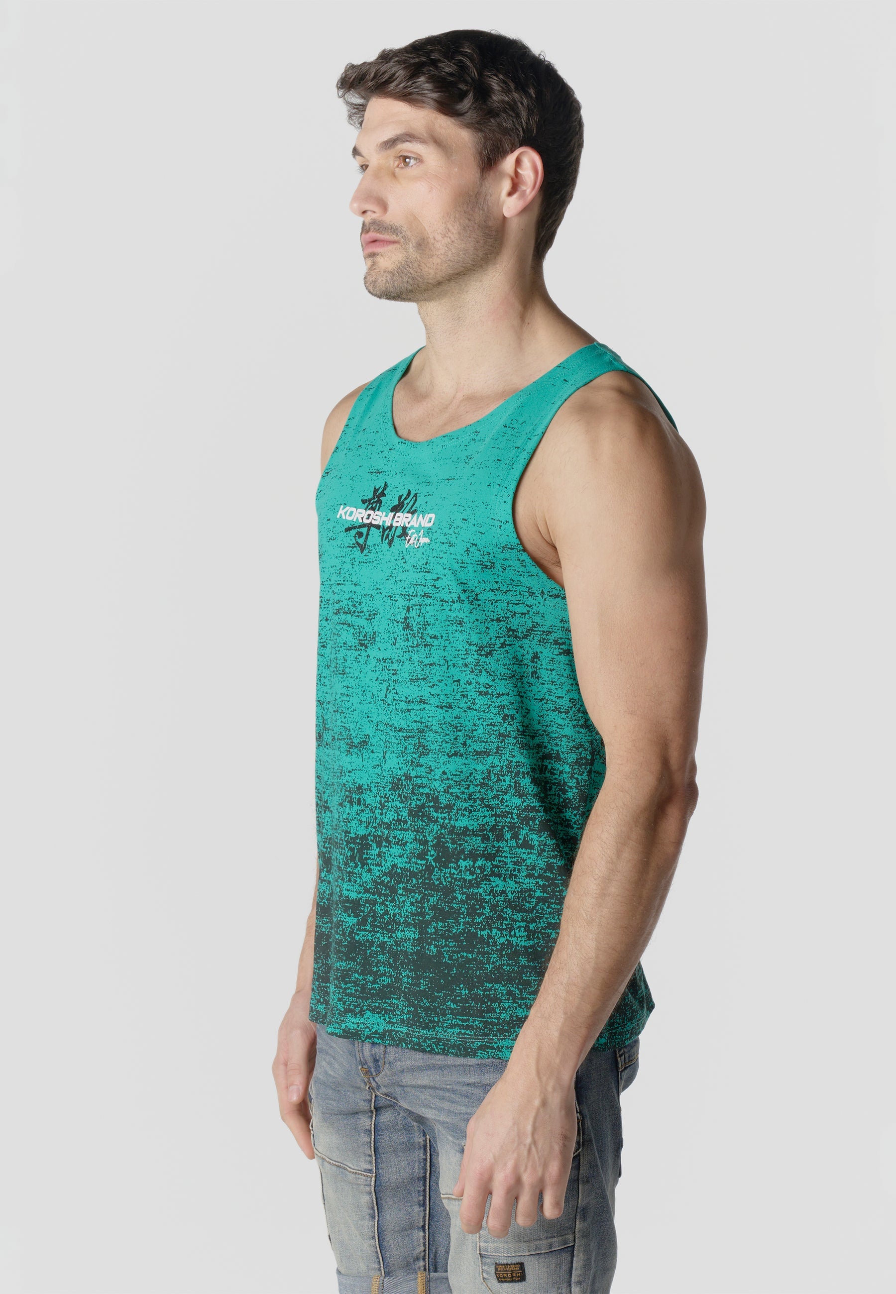 Camiseta Tirantes Hombre Estampado All Over – Koroshi 2611MS02