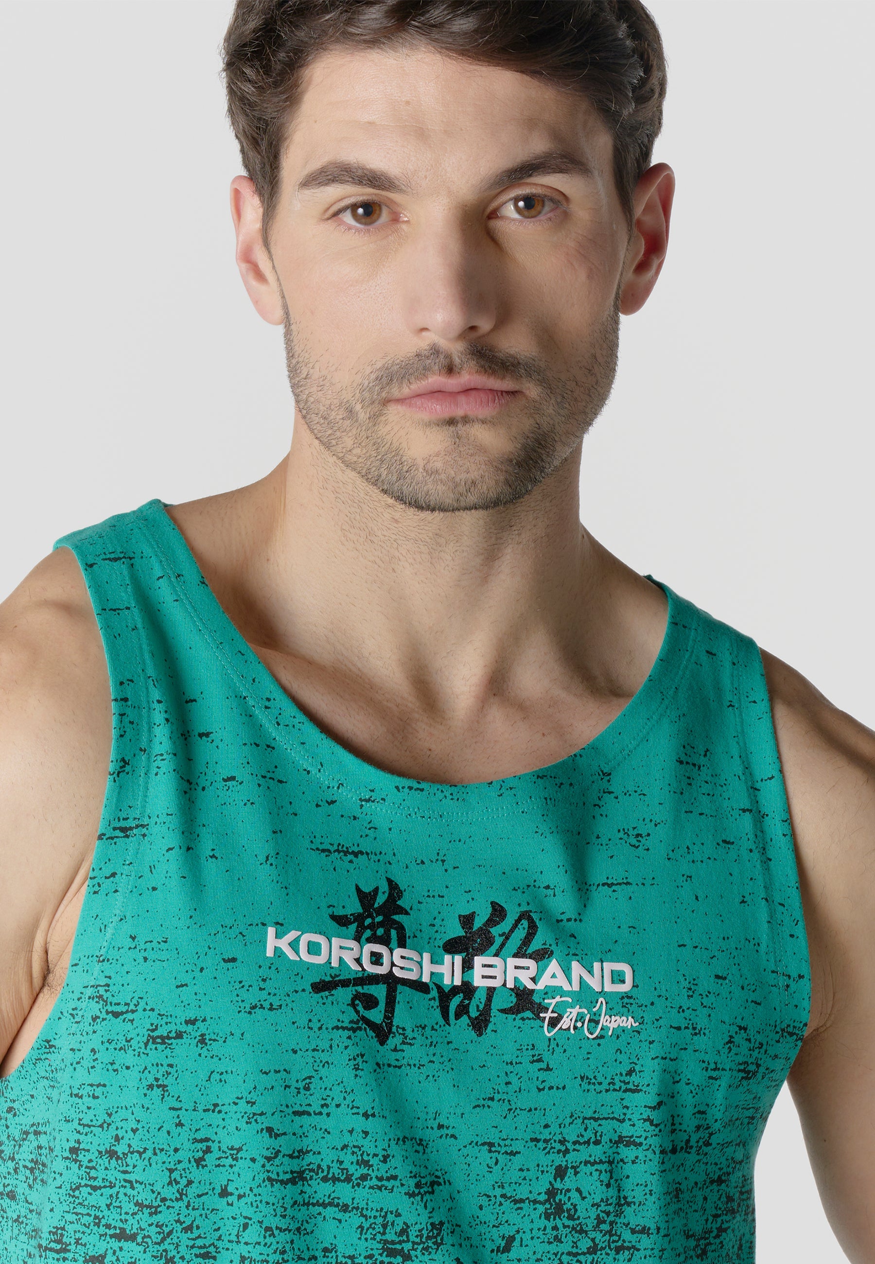 Camiseta Tirantes Hombre Estampado All Over – Koroshi 2611MS02