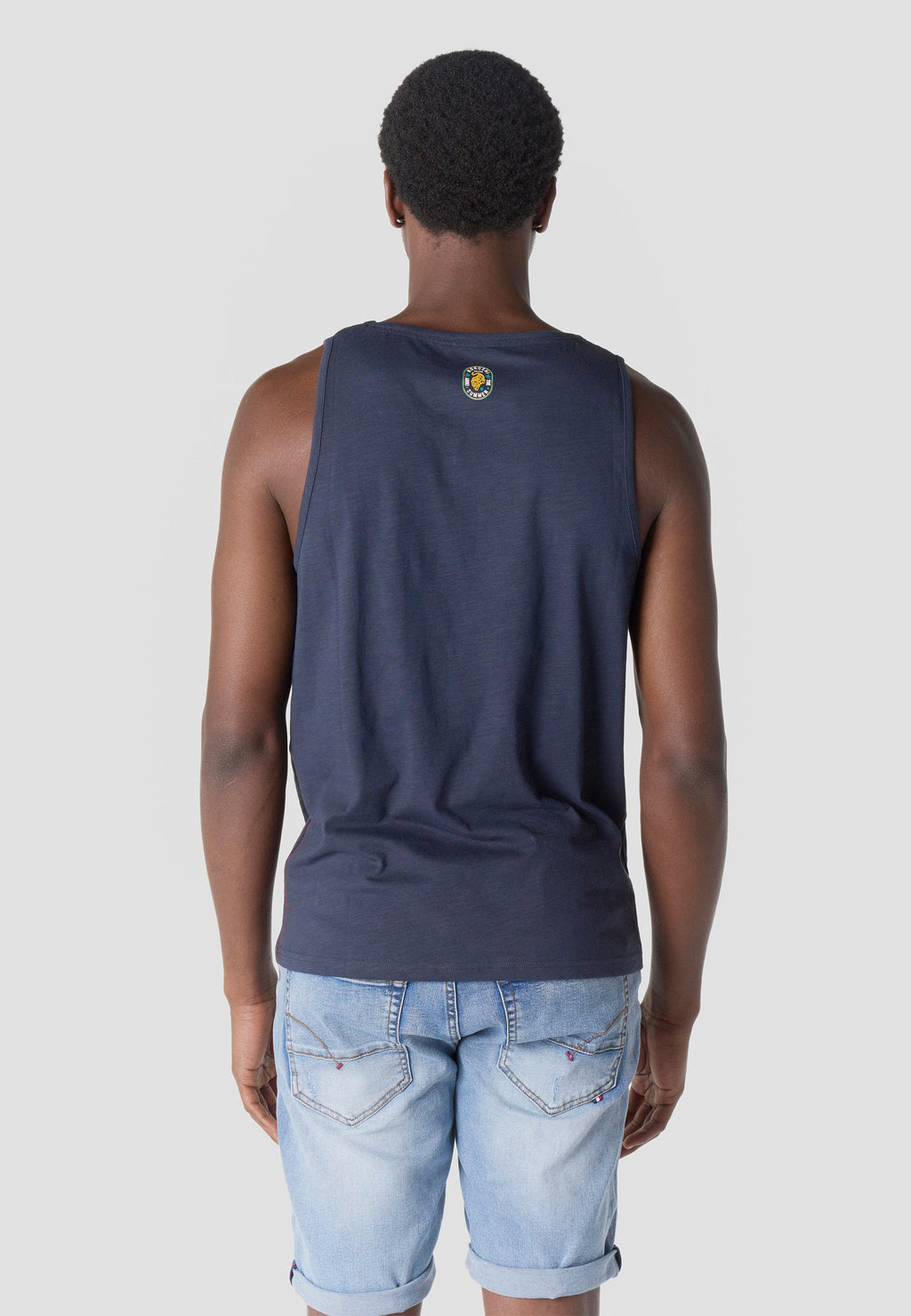 Camiseta Tirantes Hombre Estampado Surf – Koroshi Navy