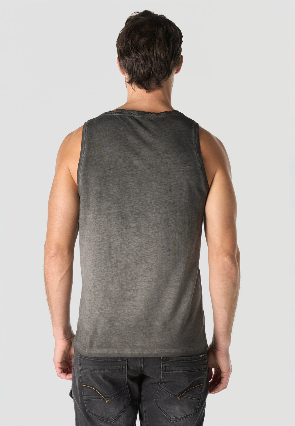 Camiseta Tirantes Hombre Estampado Calavera – Koroshi Gris
