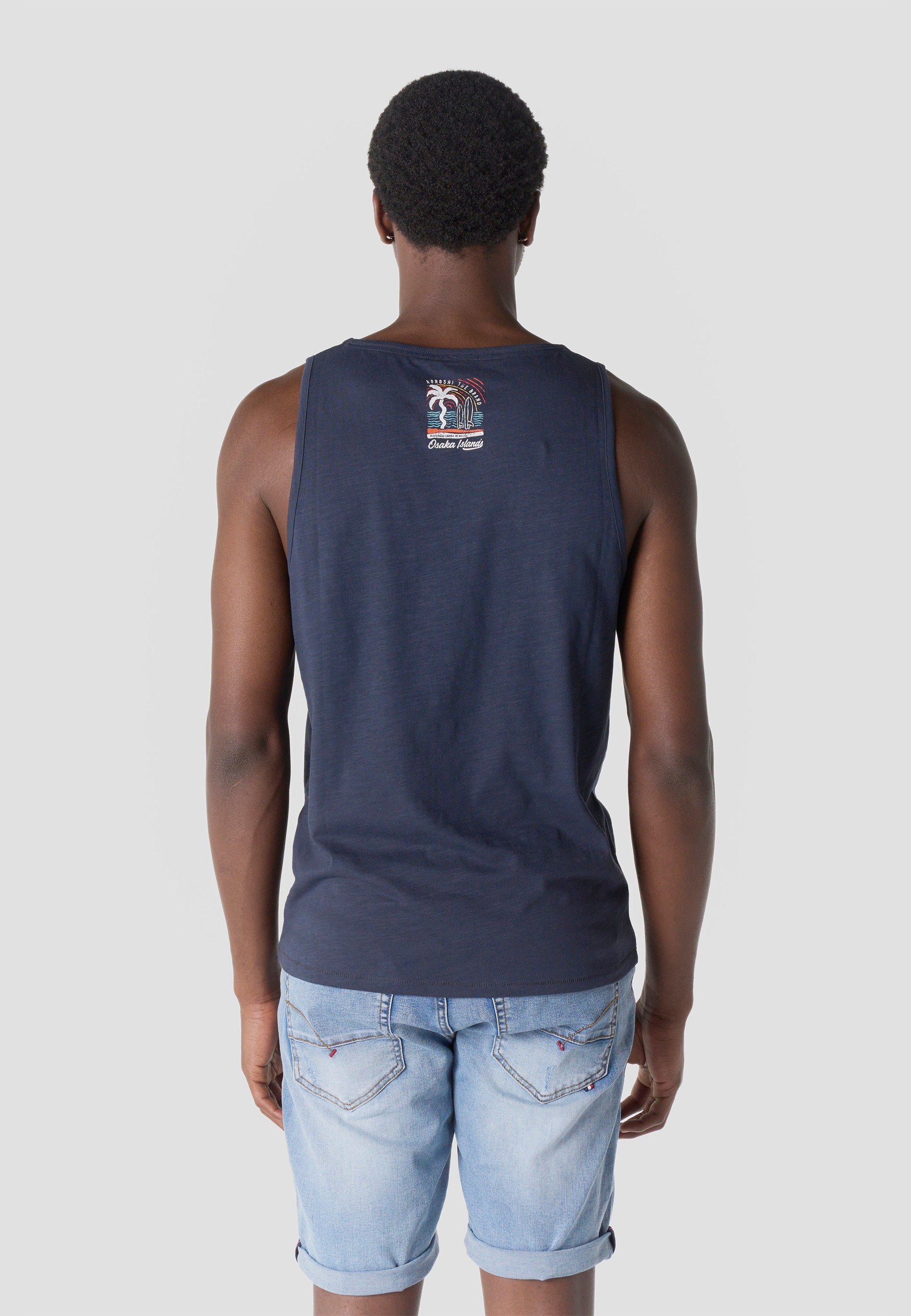 Camiseta Tirantes Hombre Estampado Surf – Koroshi 2611MS08