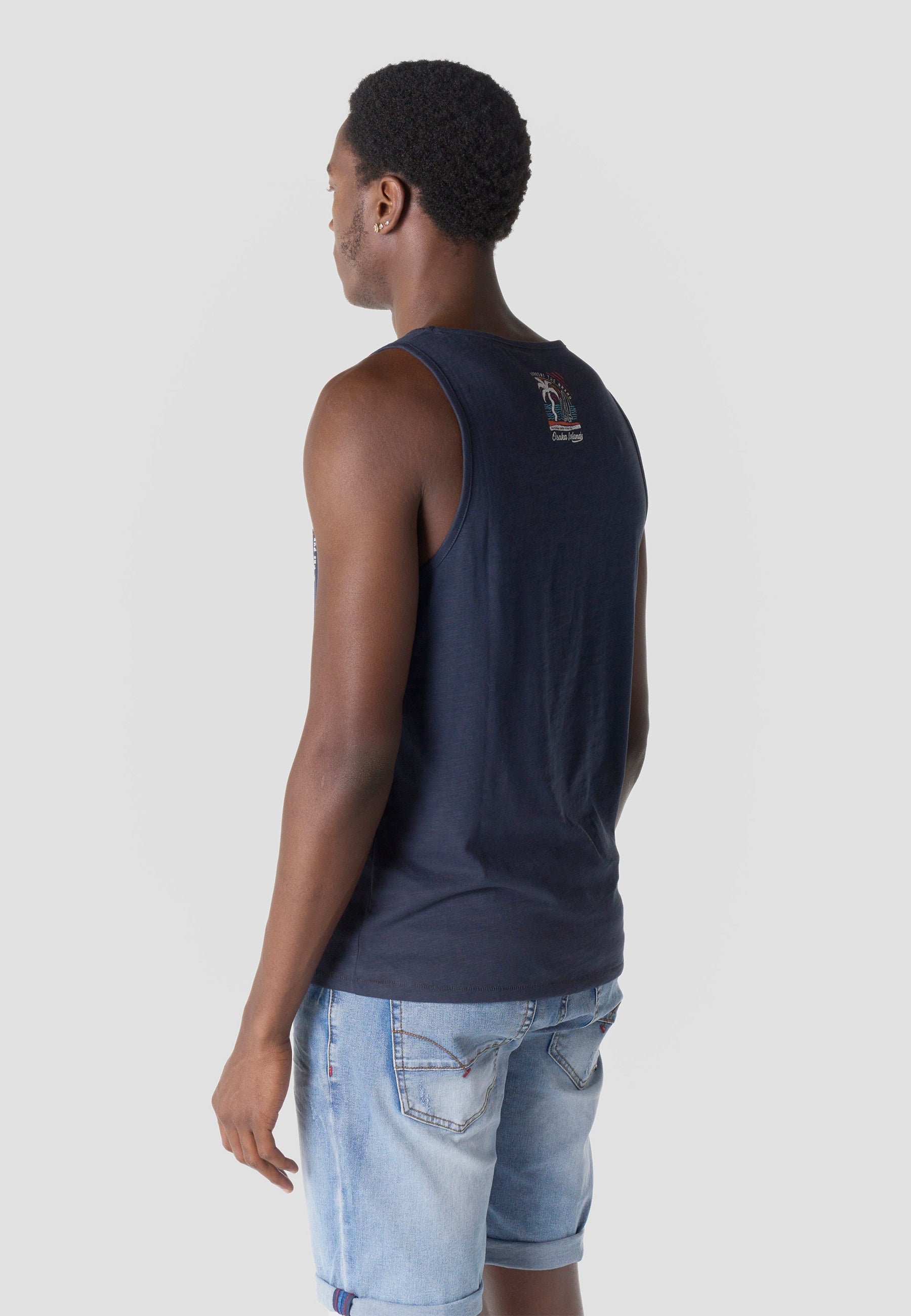 Camiseta Tirantes Hombre Estampado Surf – Koroshi 2611MS08