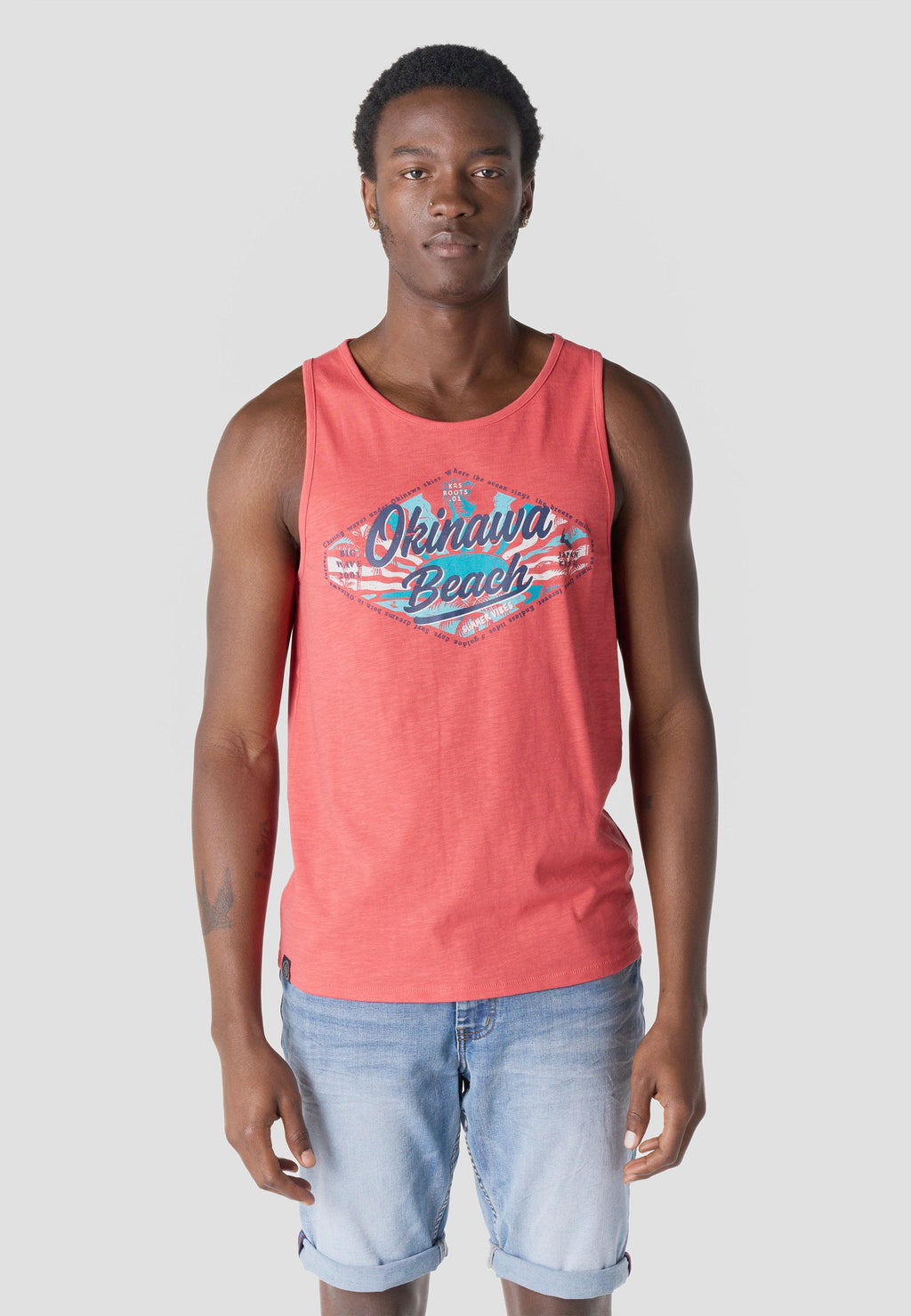 Camiseta Tirantes Hombre Estampado Surf – Koroshi 2611MS08