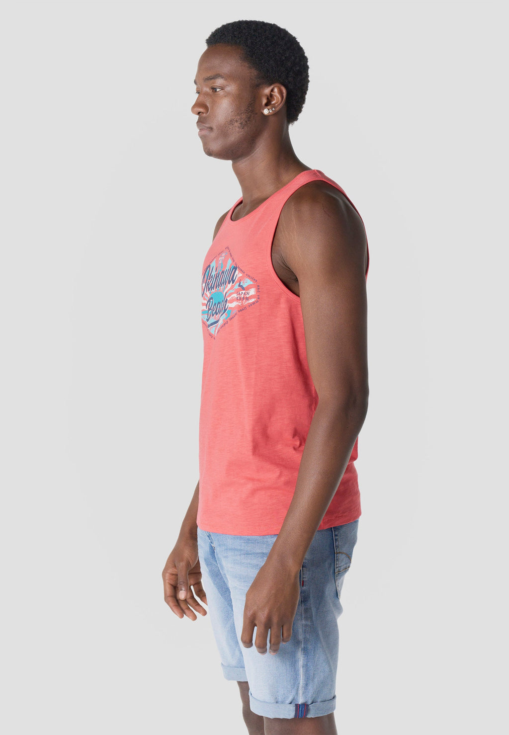 Camiseta Tirantes Hombre Estampado Surf – Koroshi 2611MS08