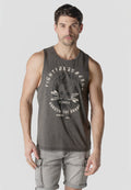 Camiseta Tirantes Hombre Estampado Calavera – Koroshi Gris