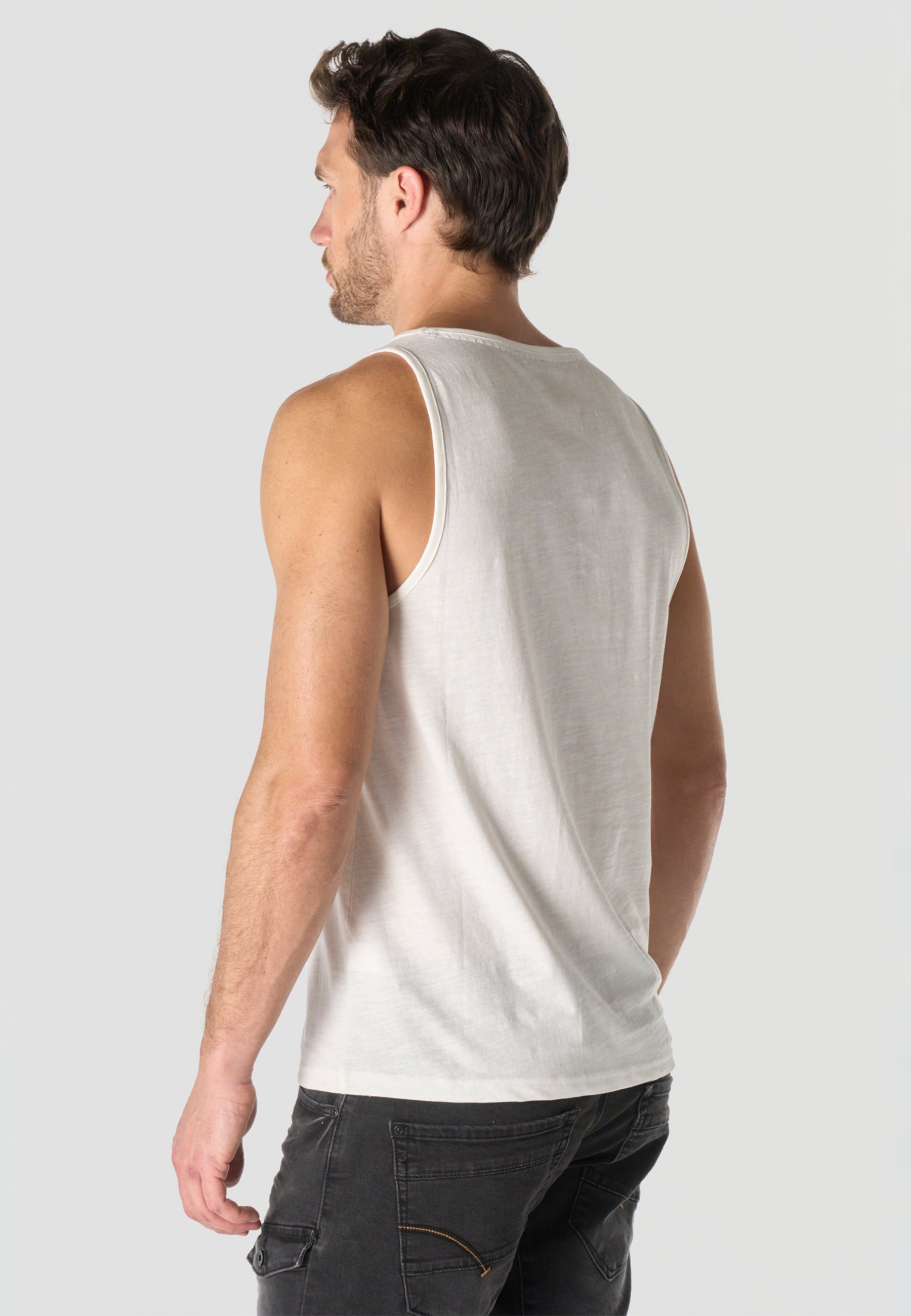 Camiseta Tirantes Hombre Estampado Calavera – Koroshi 2611MS19