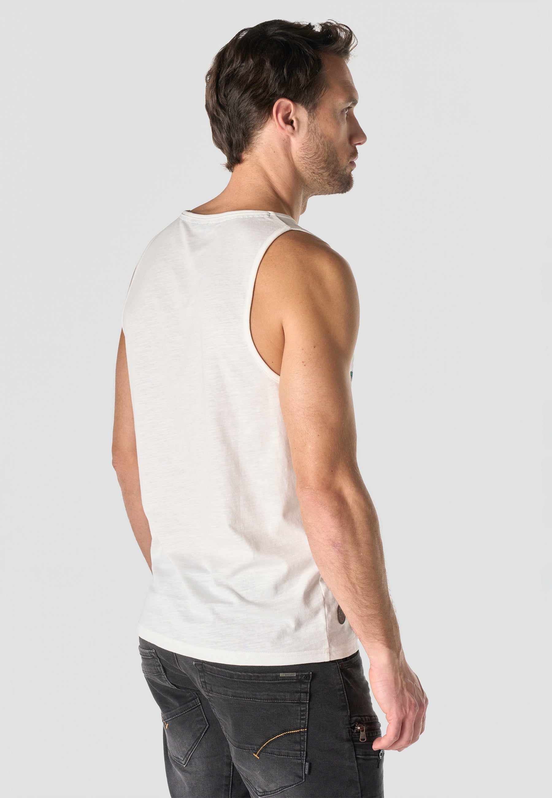 Camiseta Tirantes Hombre Estampado Calavera – Koroshi 2611MS19