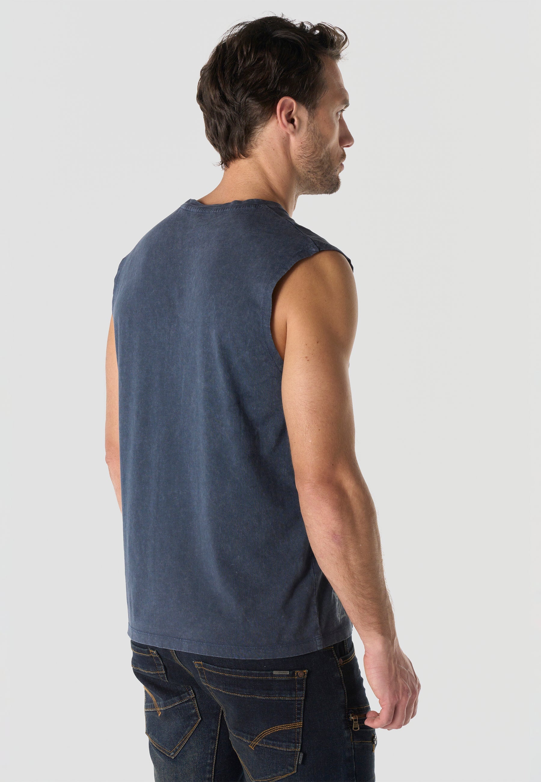 Camiseta Boxing Hombre con Bolsillo – Koroshi Índigo