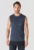 Camiseta Boxing Hombre con Bolsillo – Koroshi Índigo