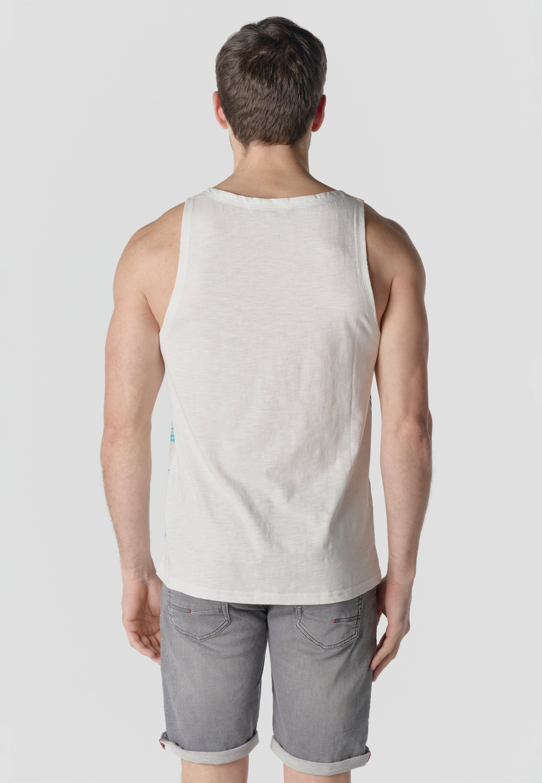 Camiseta Tirantes Hombre Estampado Tropical – Koroshi 2611MS35
