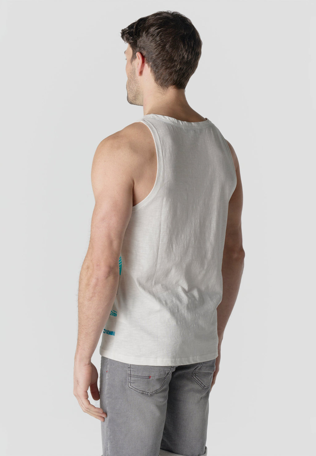 Camiseta Tirantes Hombre Estampado Tropical – Koroshi 2611MS35