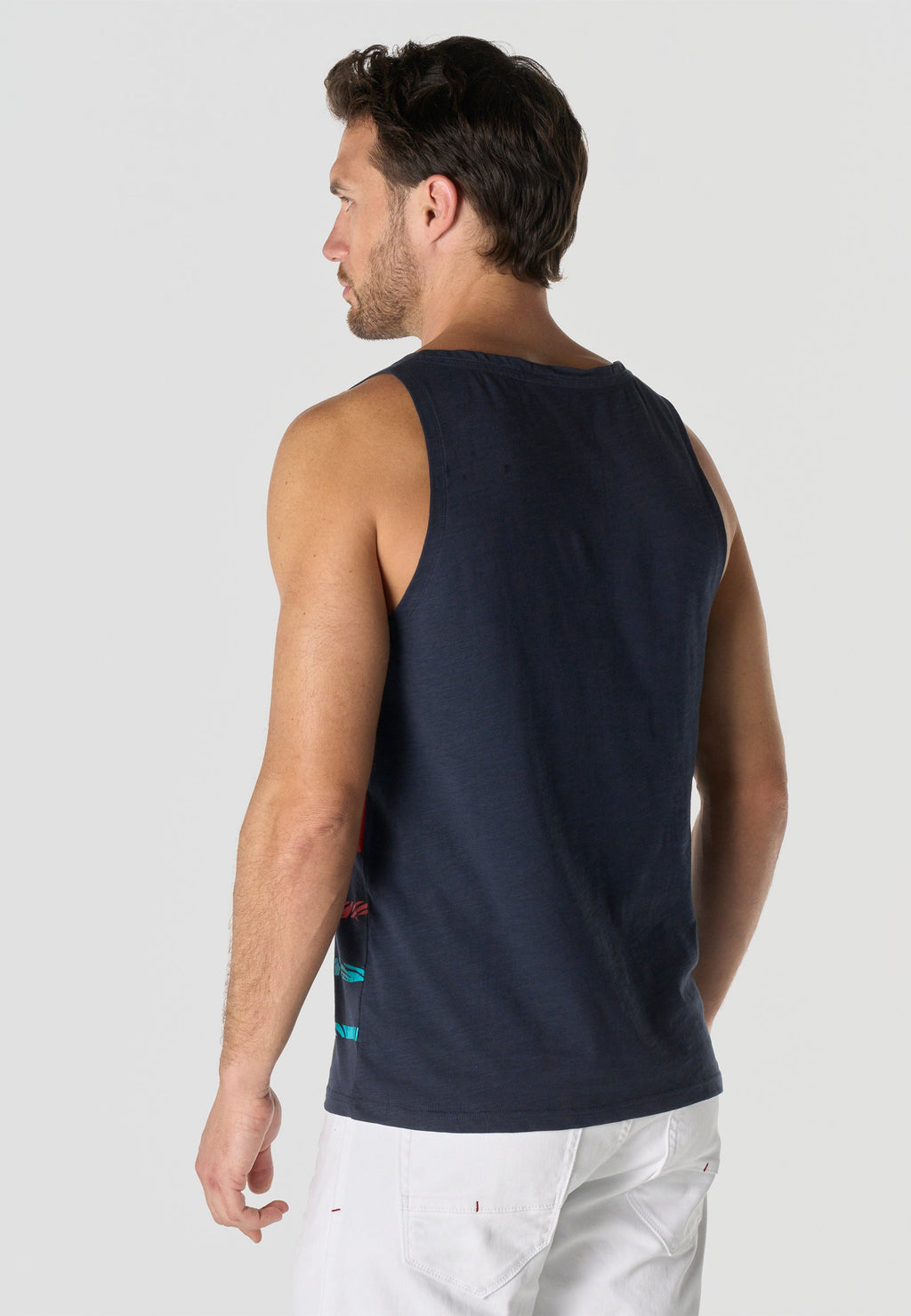 Camiseta Tirantes Hombre Estampado Tropical – Koroshi 2611MS35