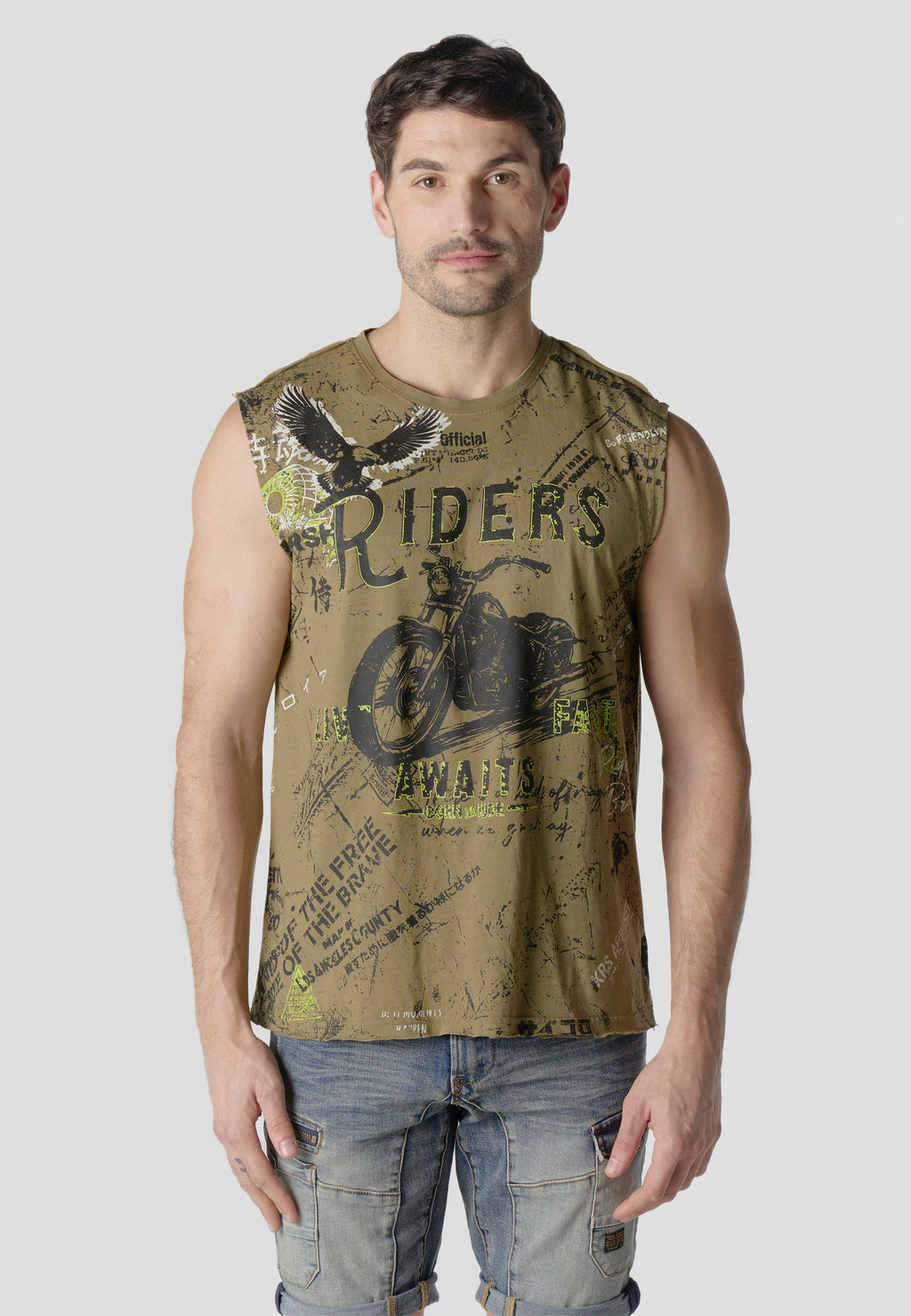Camiseta Boxing Hombre Estampado All Over – Koroshi Kaki
