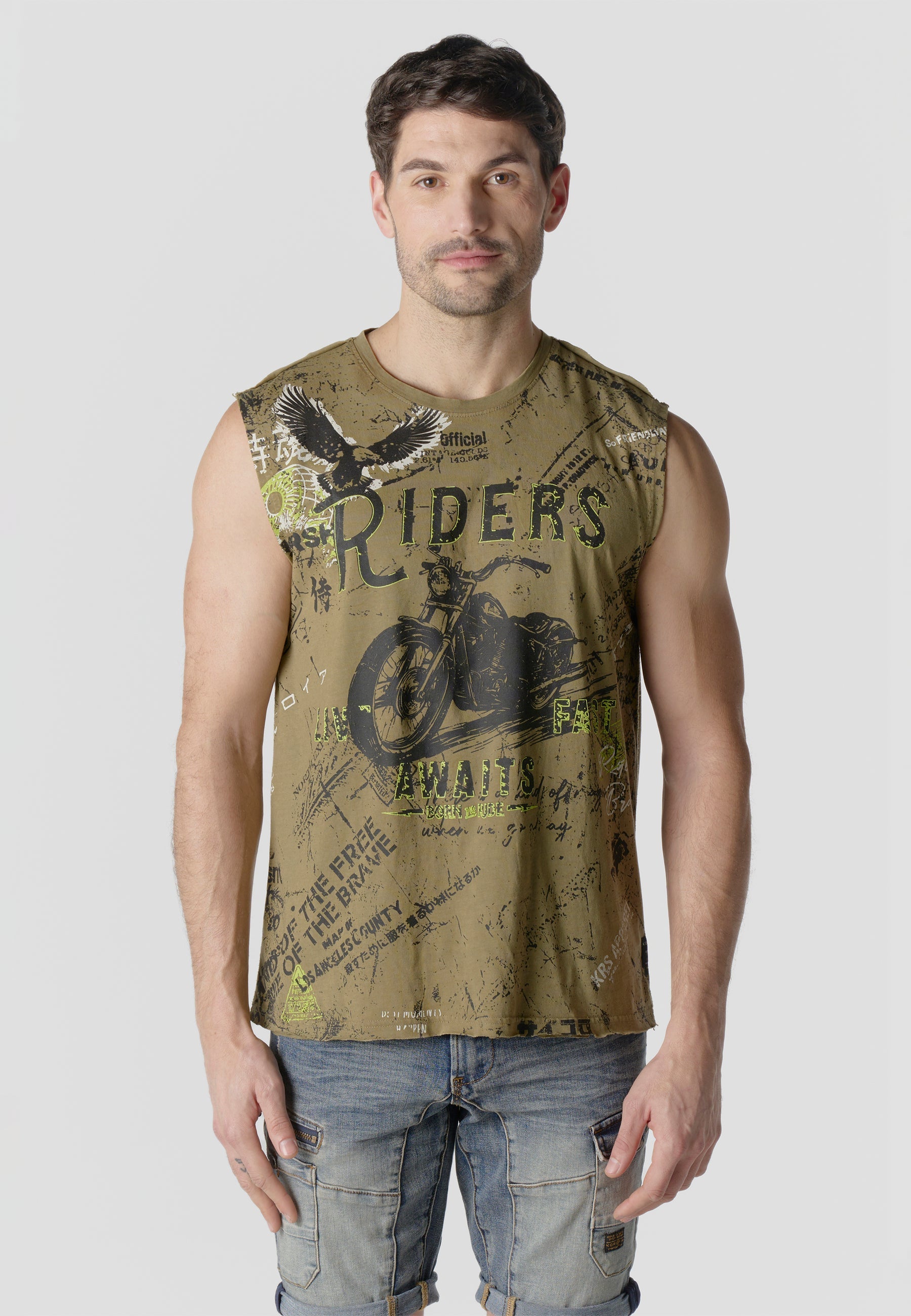 Camiseta Boxing Hombre Estampado All Over – Koroshi Kaki