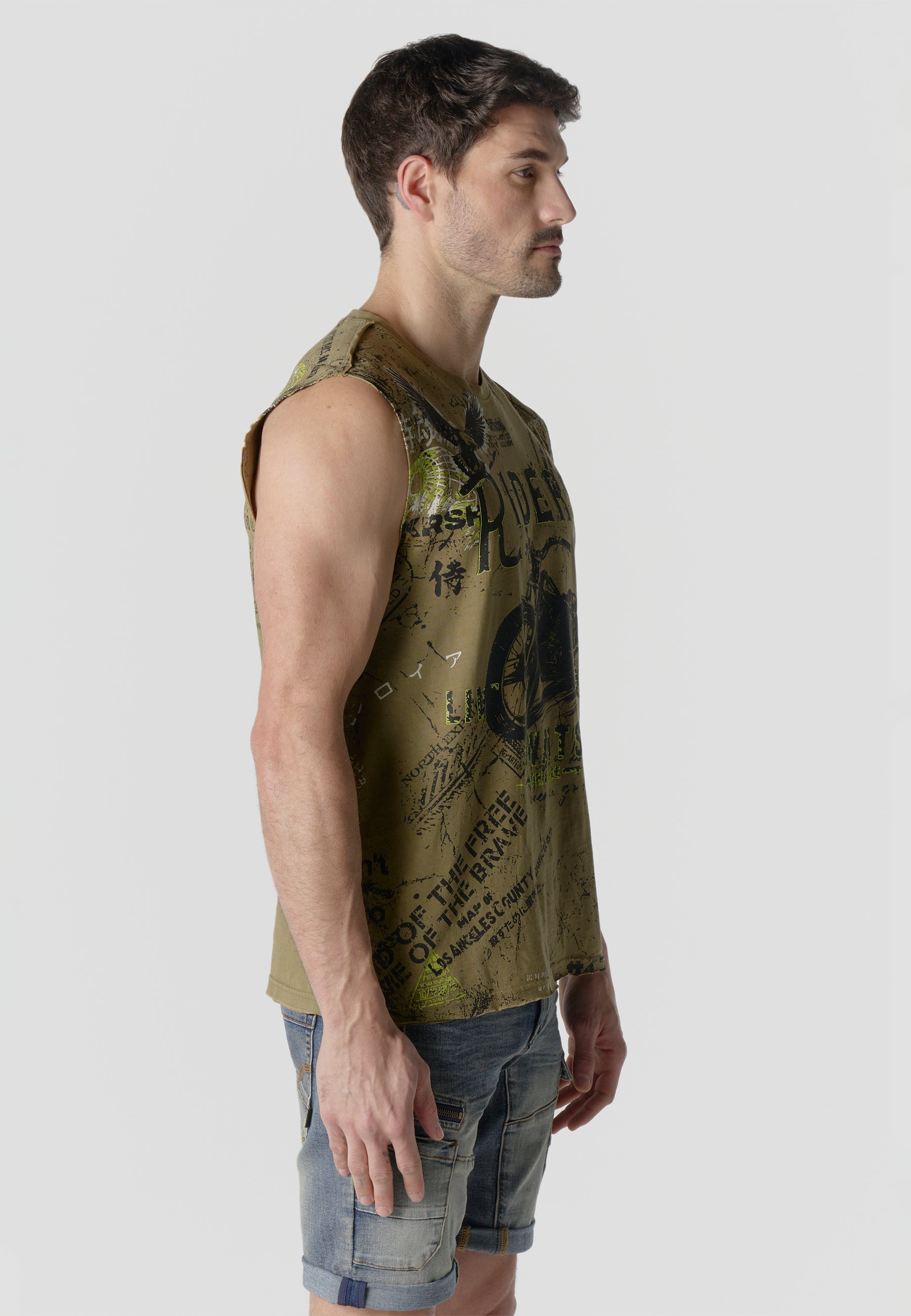 Camiseta Boxing Hombre Estampado All Over – Koroshi Kaki