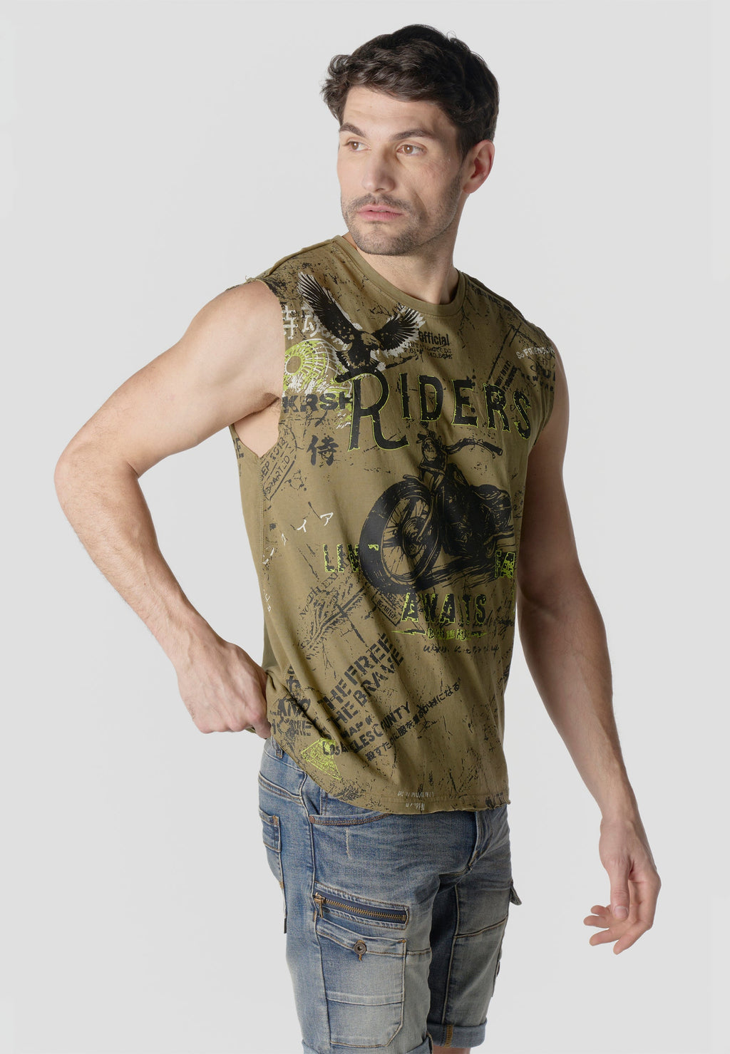 Camiseta Boxing Hombre Estampado All Over – Koroshi Kaki