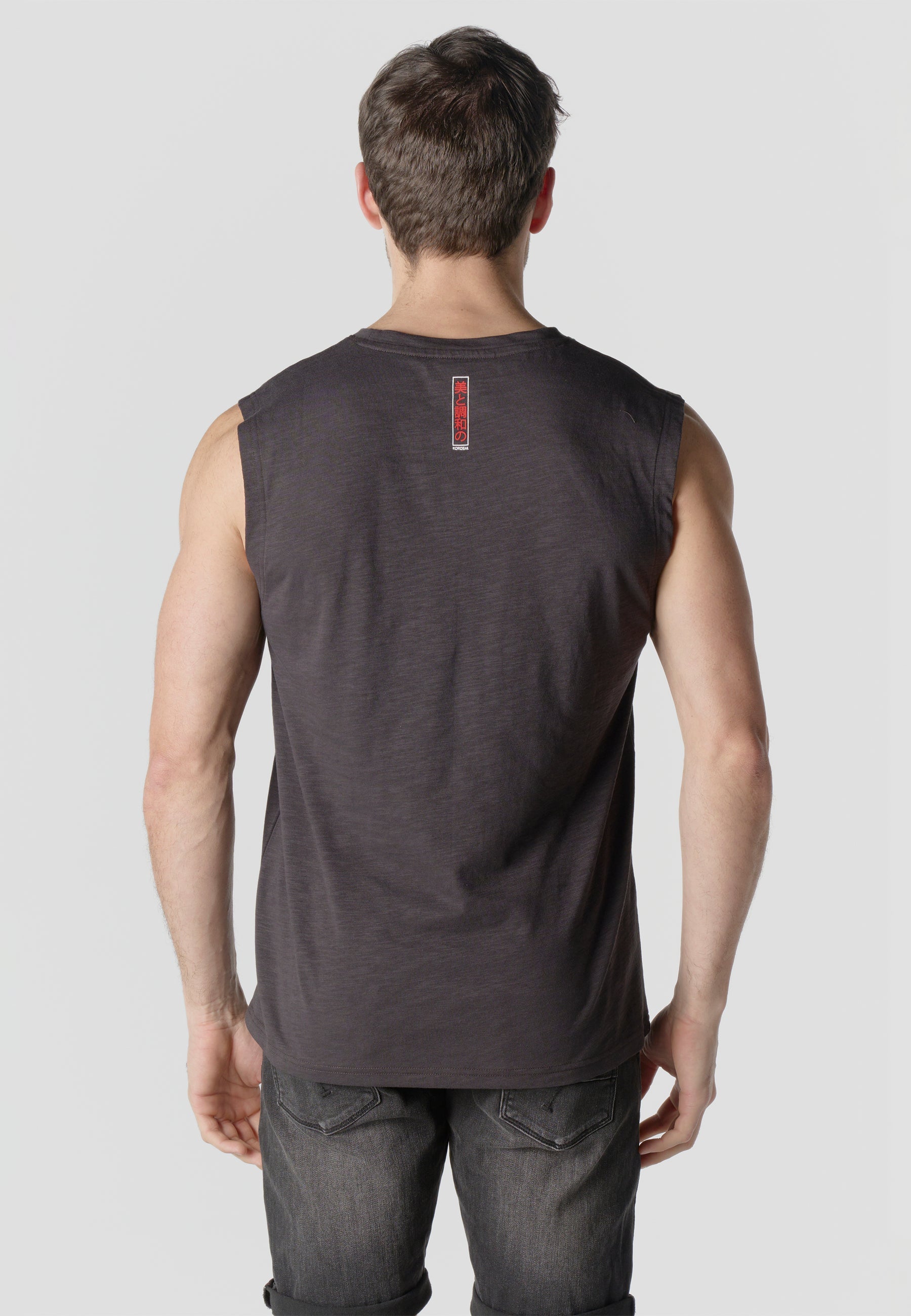 Camiseta Boxing Hombre Estampado Ola Japonesa – Koroshi Negra