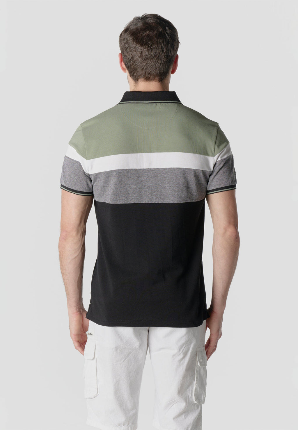 Polo Hombre Manga Corta Piqué Rayas Náutico – Koroshi 2611PC14