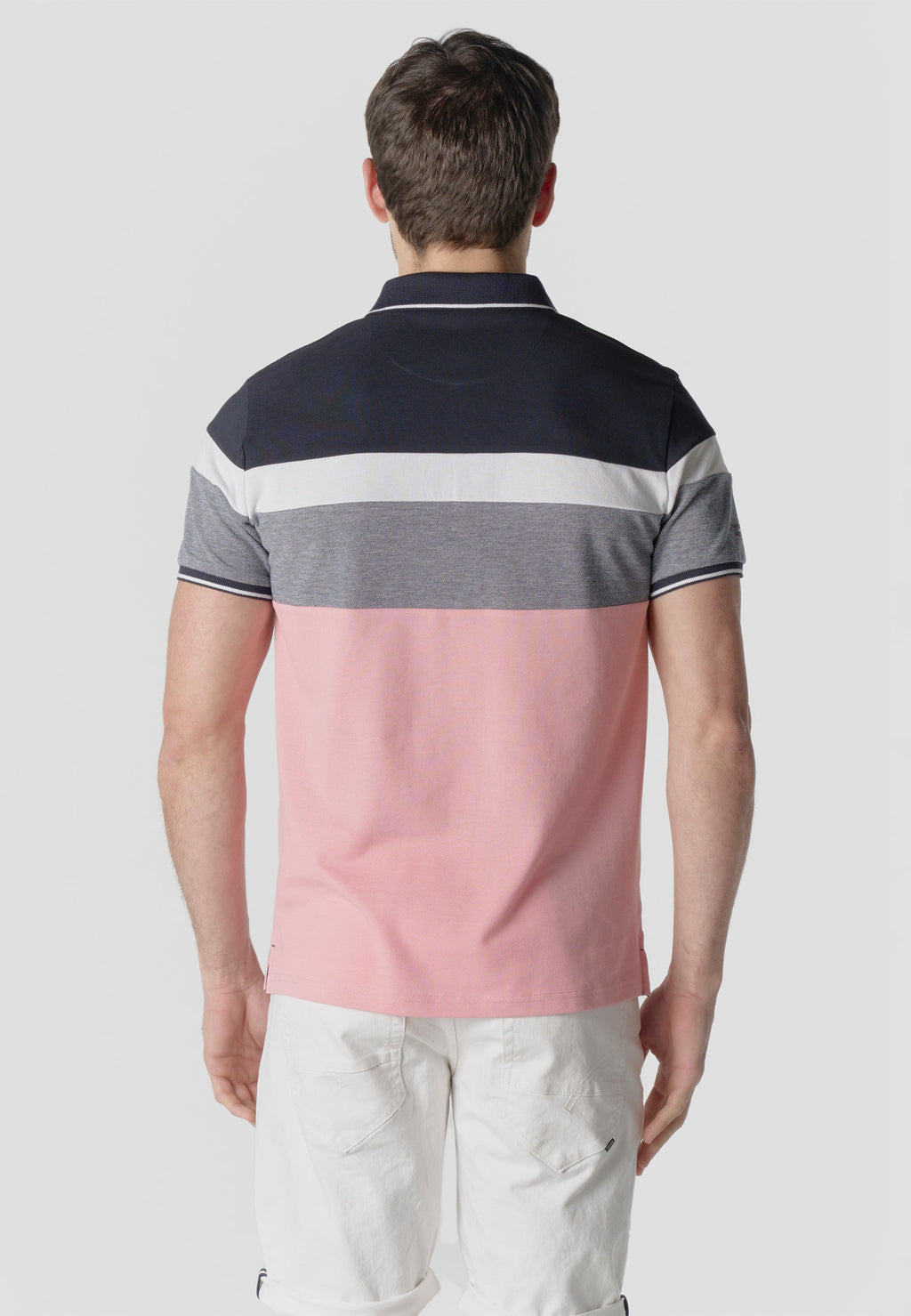 Polo Hombre Manga Corta Piqué Rayas Náutico – Koroshi 2611PC14